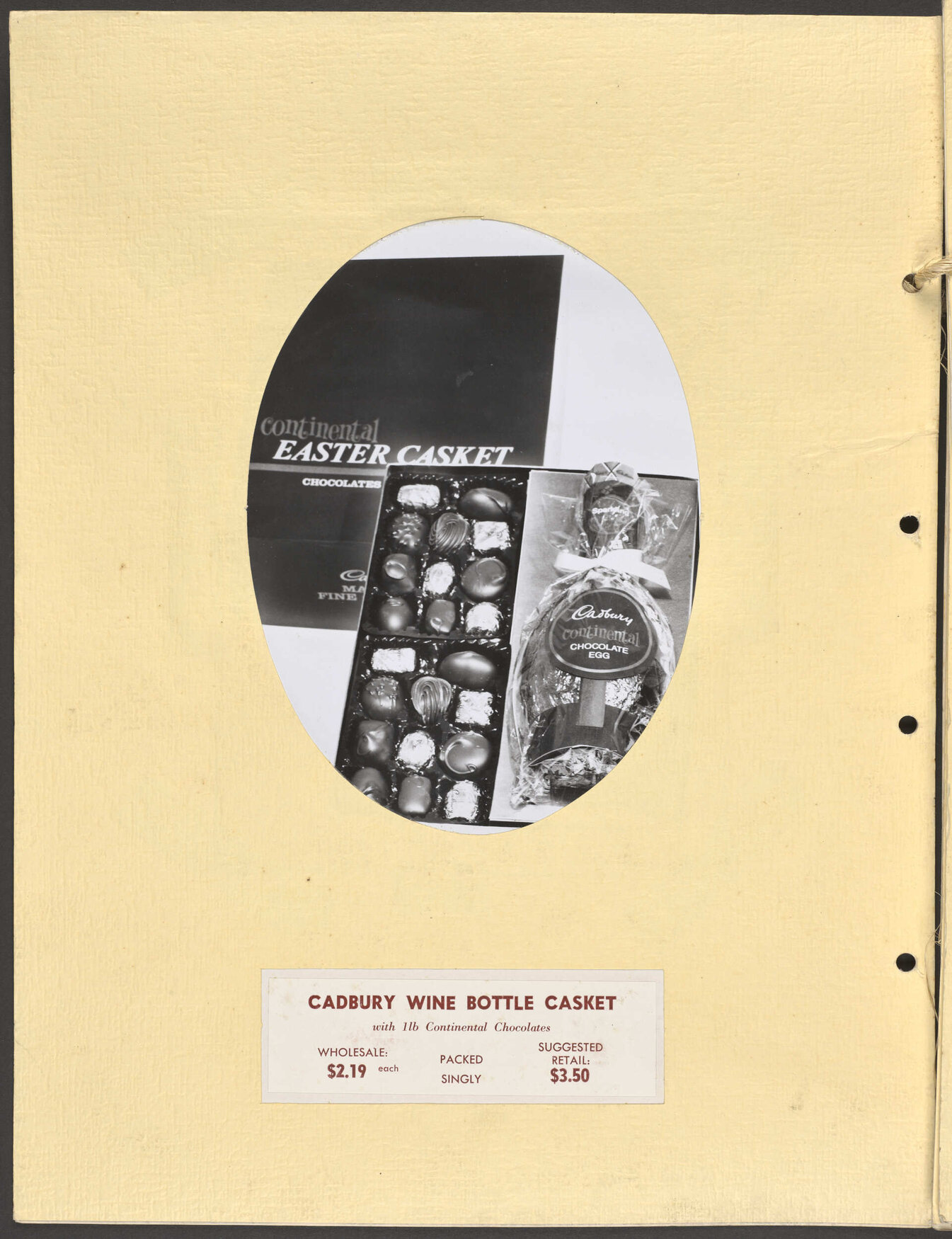 Cadbury Wine Bottle Casket