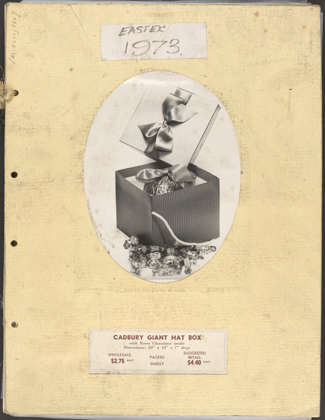 Cadbury Giant Hat Box