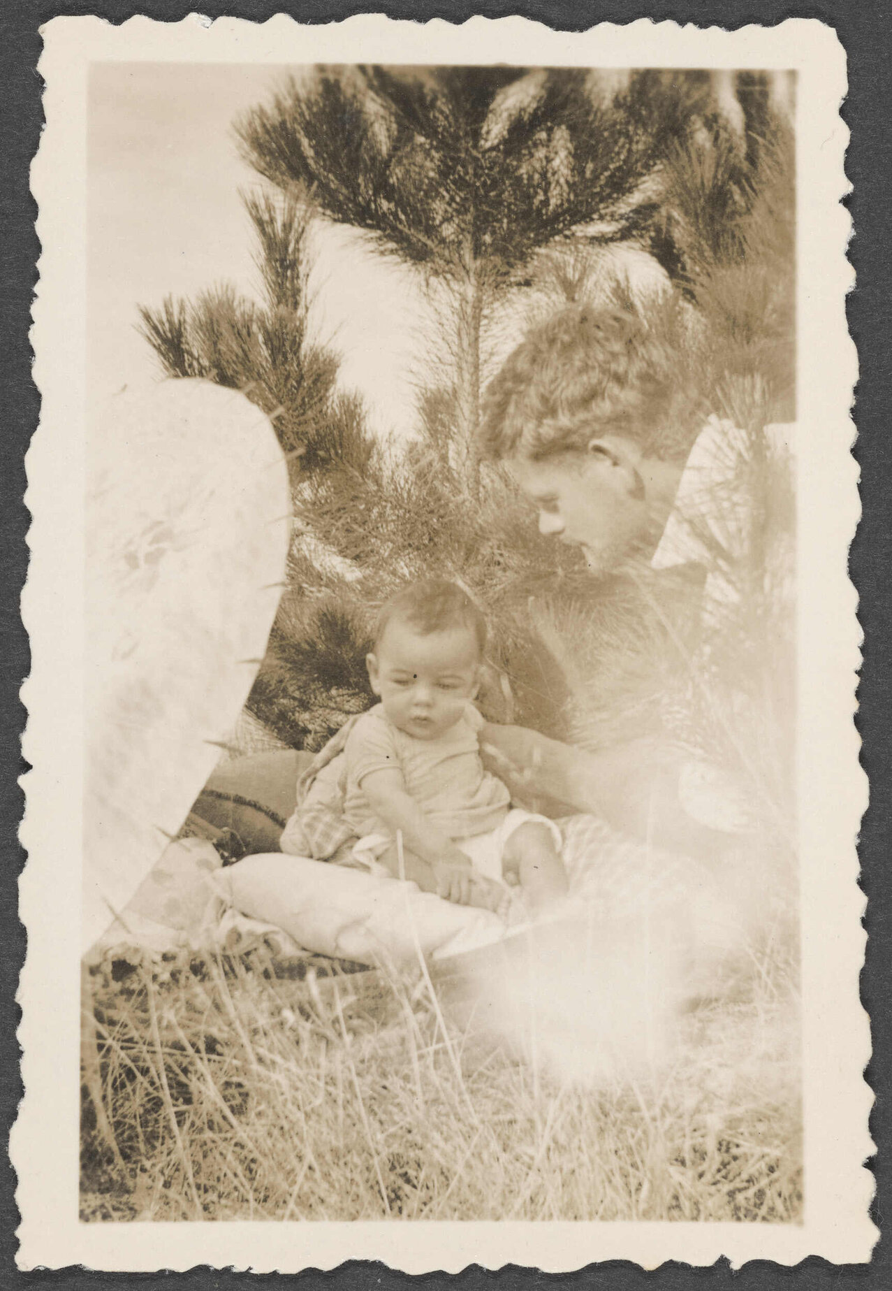 Toss Woollaston and baby Joe Woollaston