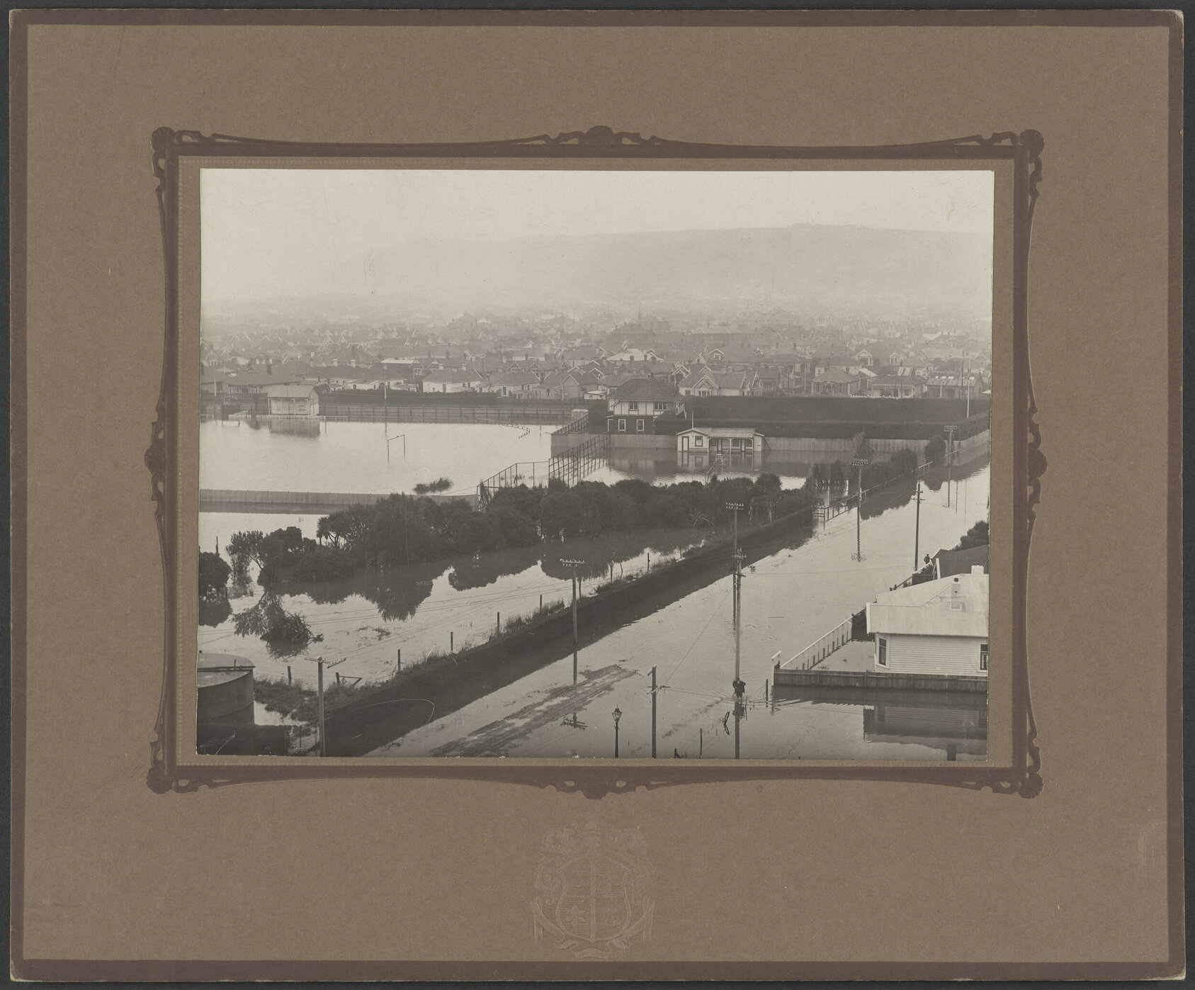 Flooded area at Musselburgh