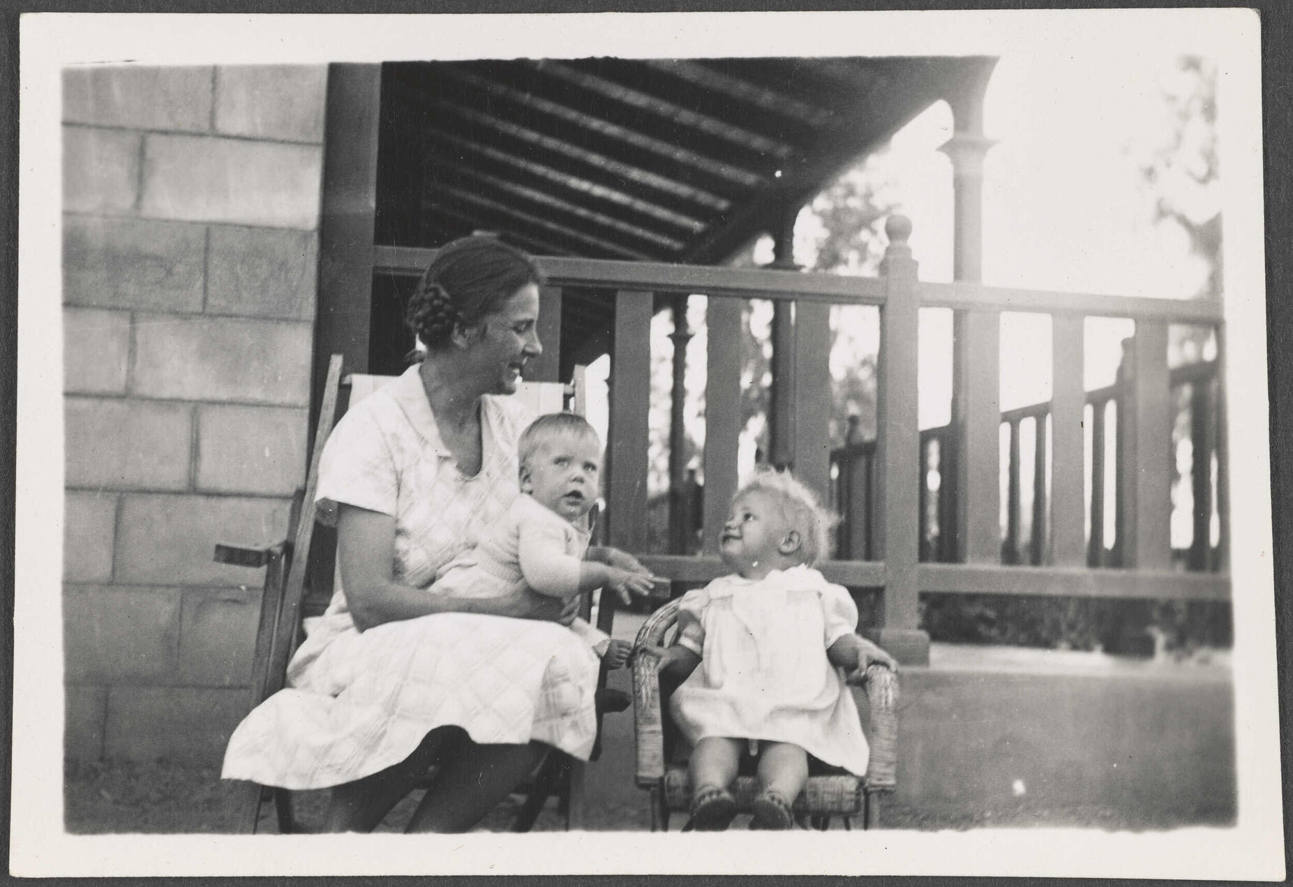 Woman and two babies