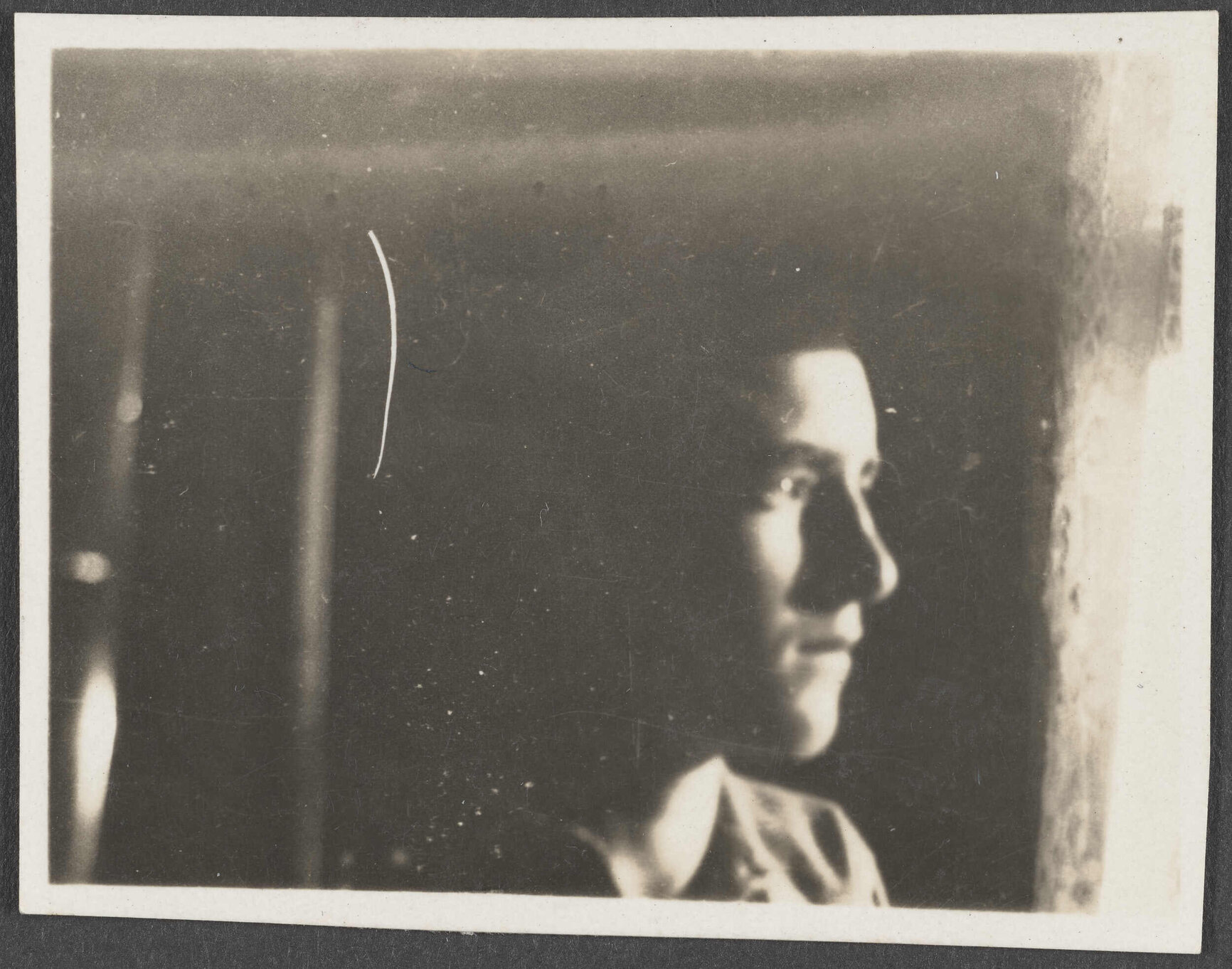 Side profile of an unknown man