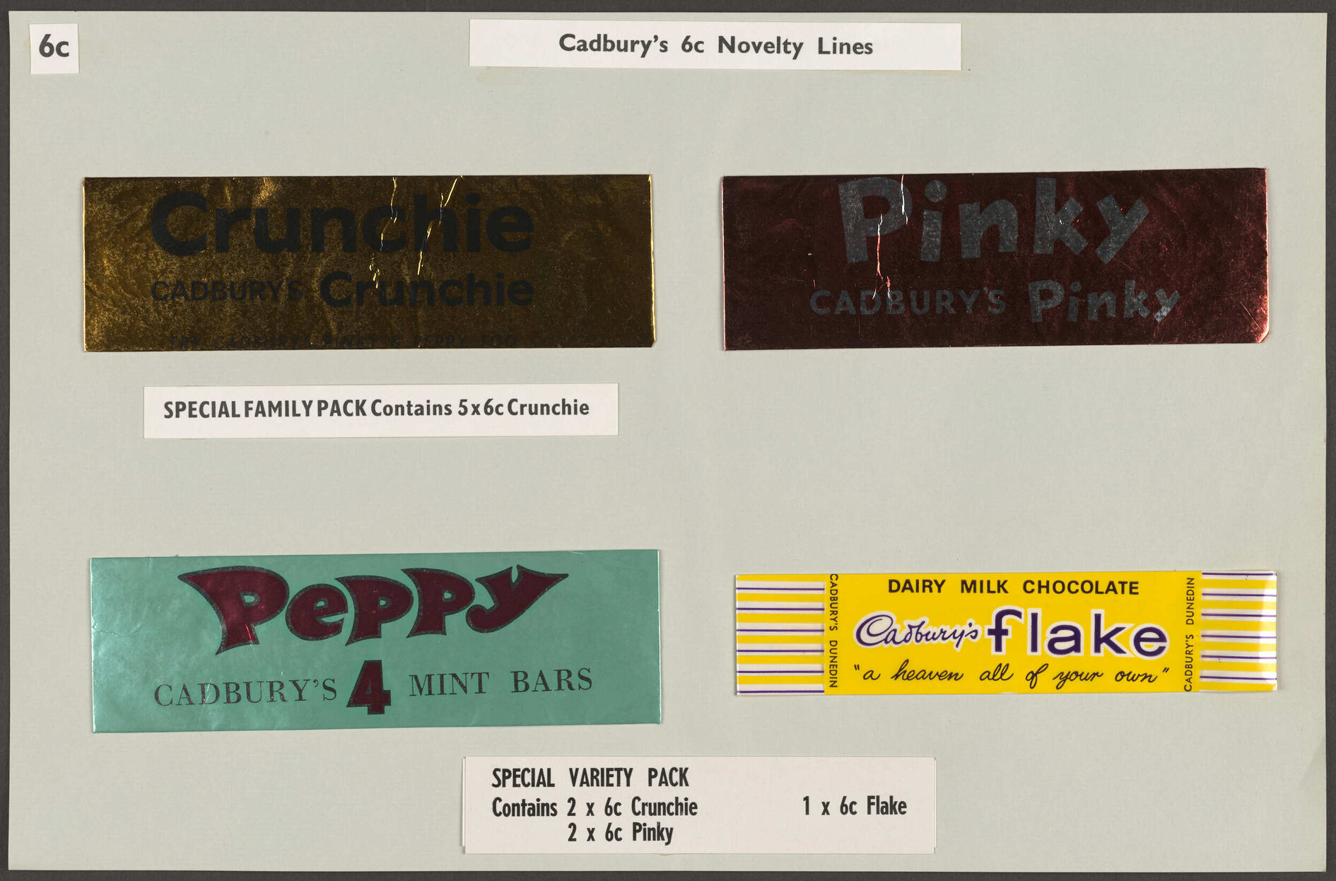 'Cadbury's 6c Novelty Lines'