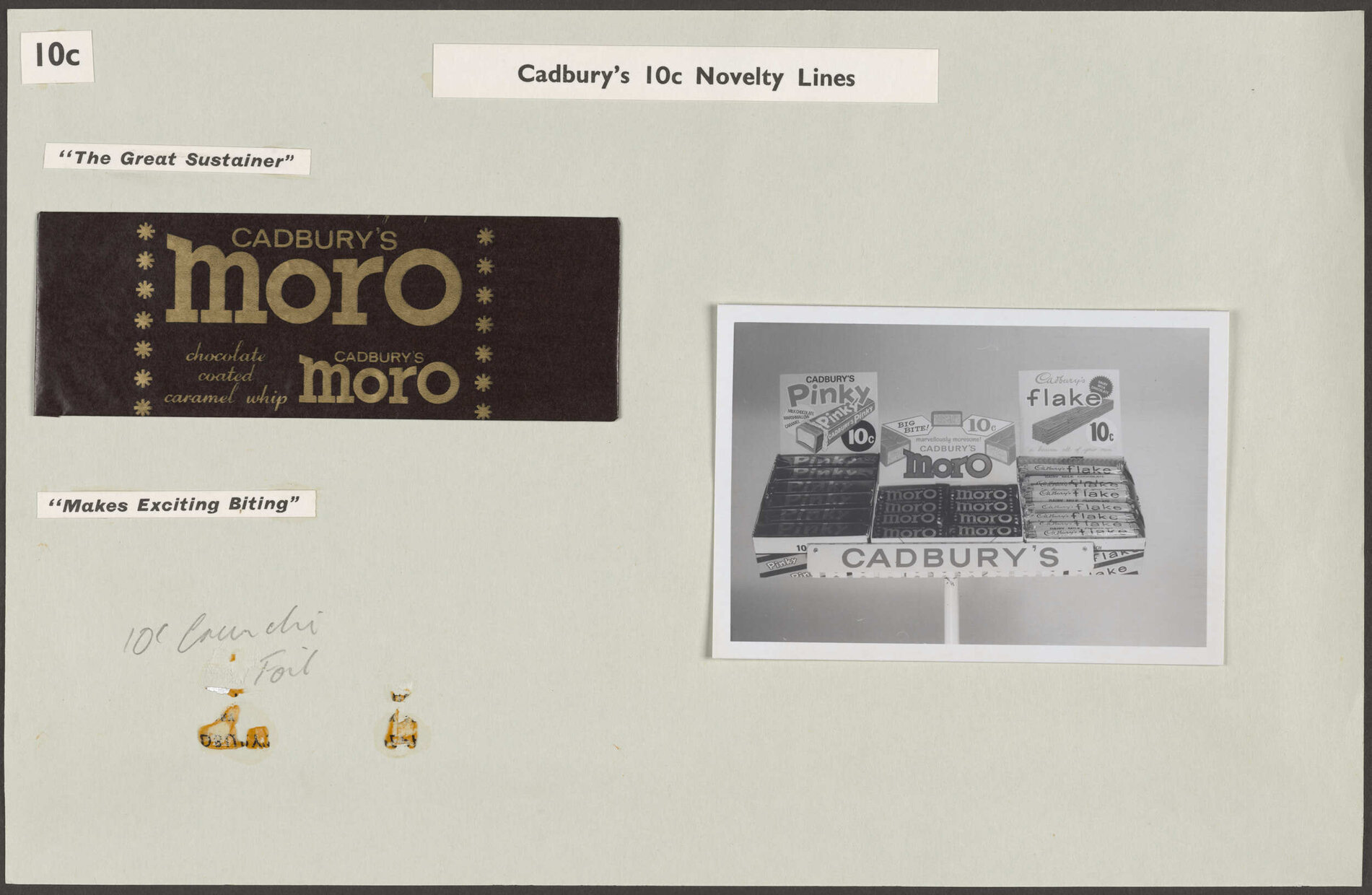 'Cadbury's 10c Novelty Lines'