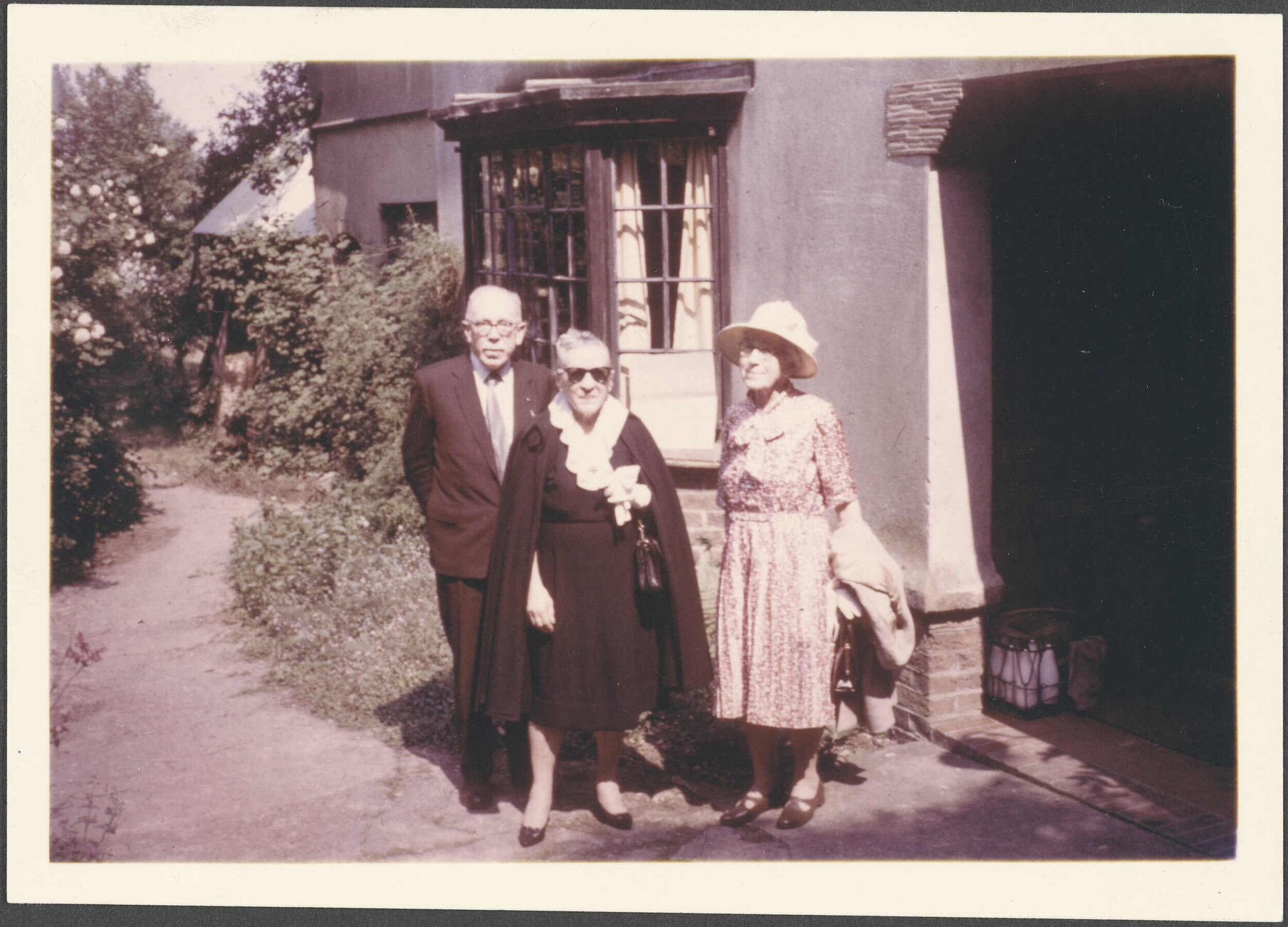 'June 14 1969 Janet's wedding, Dora, Esmond de Beer. Mrs [Canney?] Oaklea, Badger's [Mount?]'