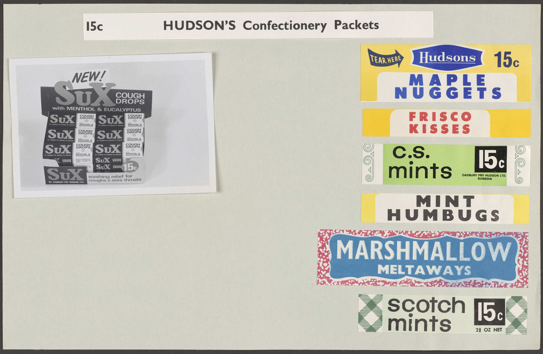 'Hudson's Confectionery Packets'