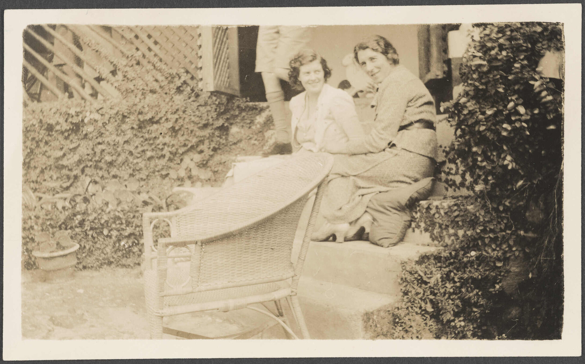 'Gran and Mum with a touch of Uncle, Diyatalawa, New Year 1938'