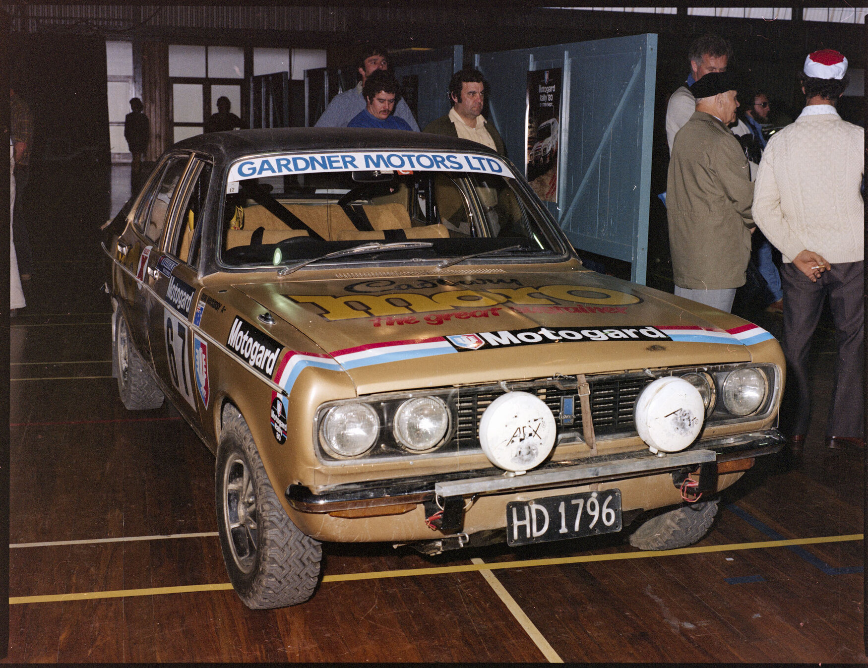 Hillman Avenger rally car sponsored by Cadbury Moro