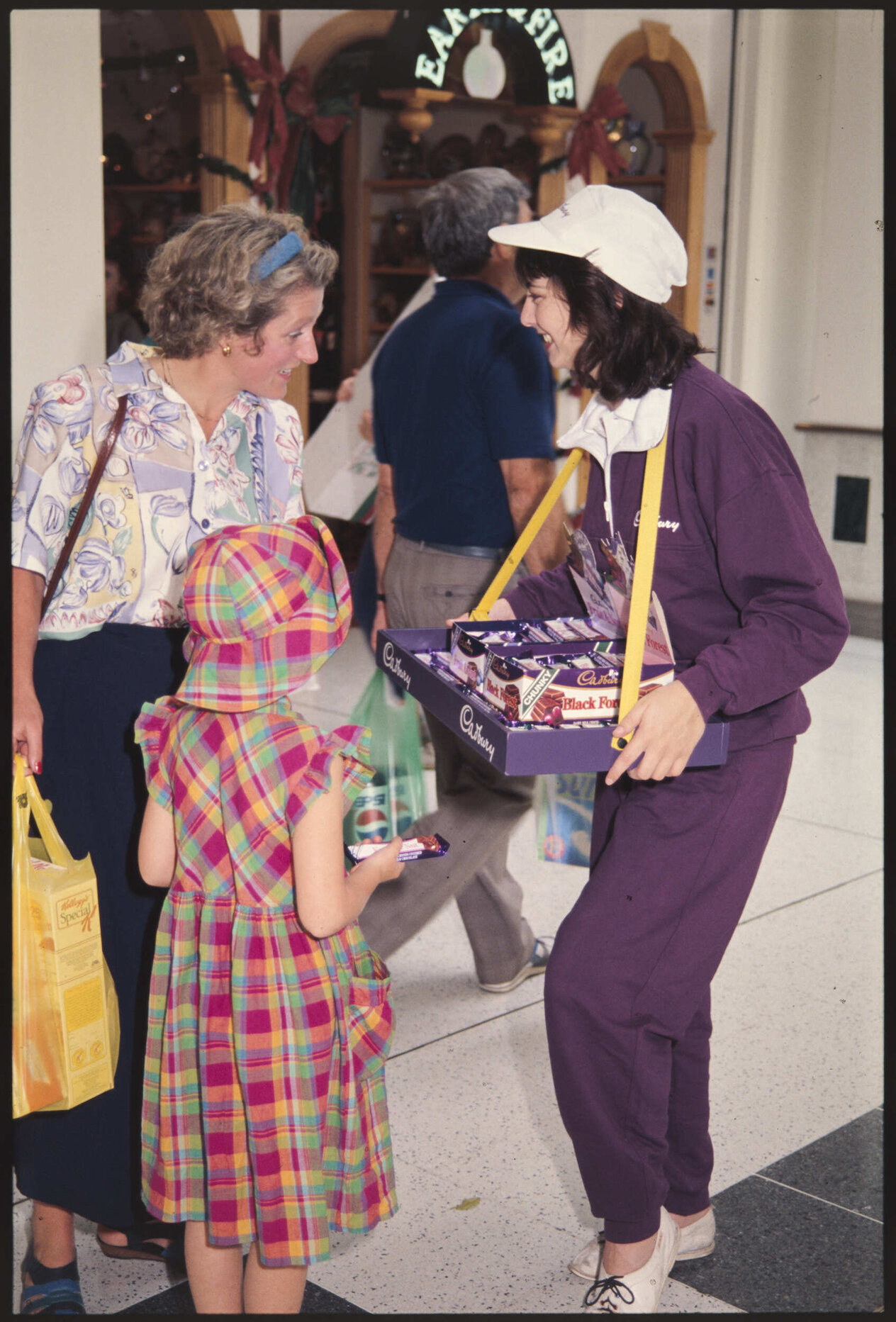 Cadbury bars giveaway in shopping mall