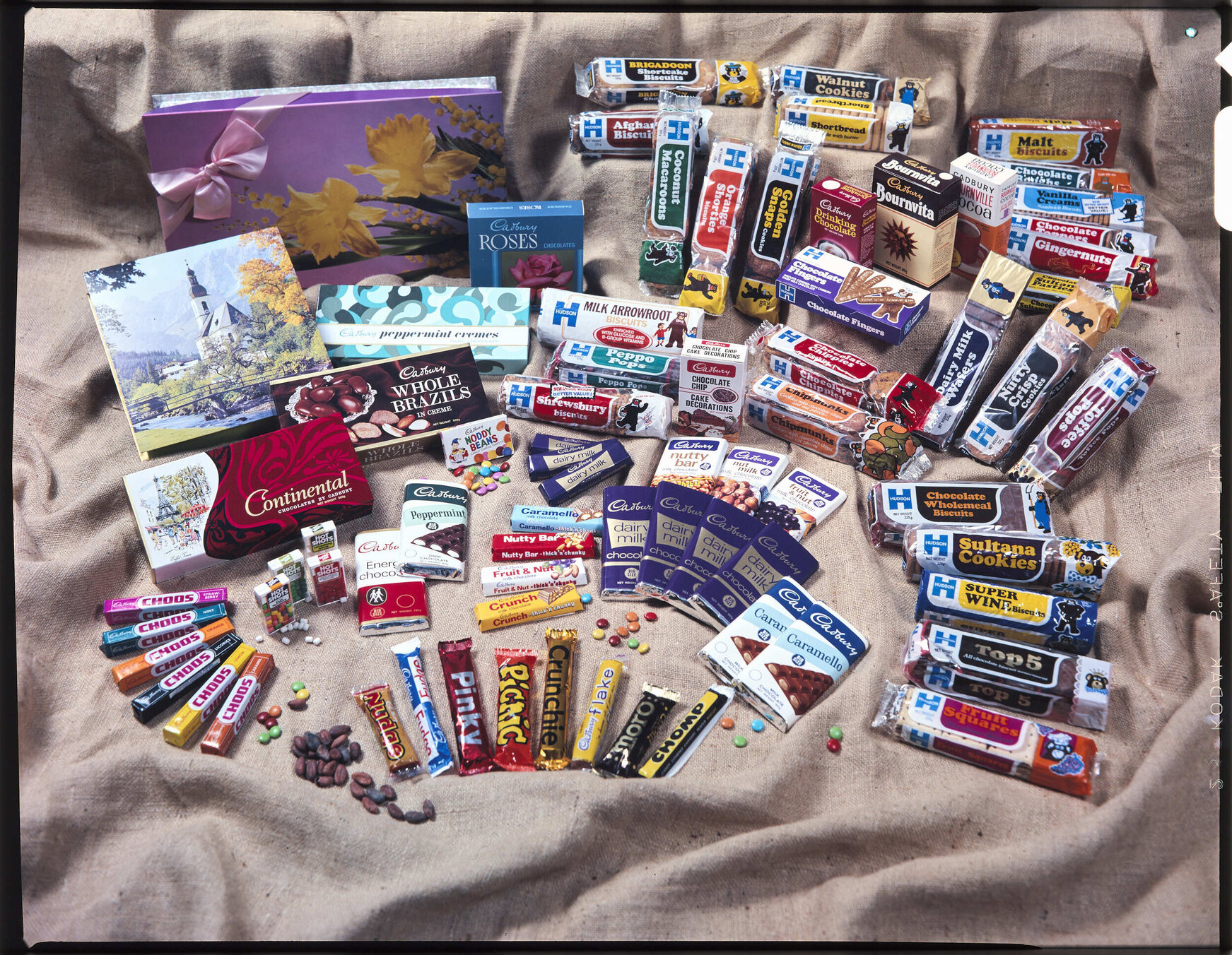 Range of products produced by Cadbury Schweppes Hudson