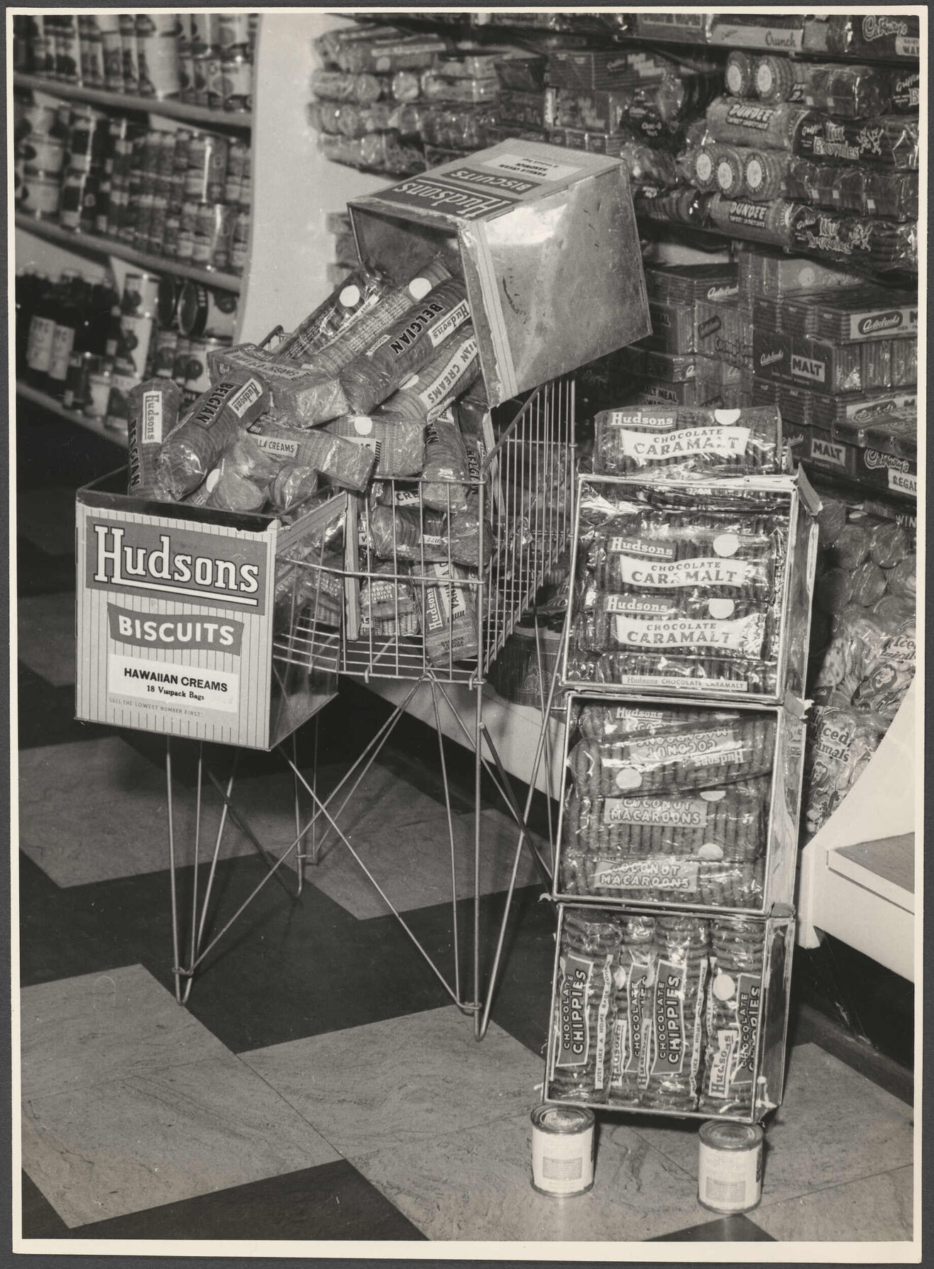 Hudsons Biscuits shop display