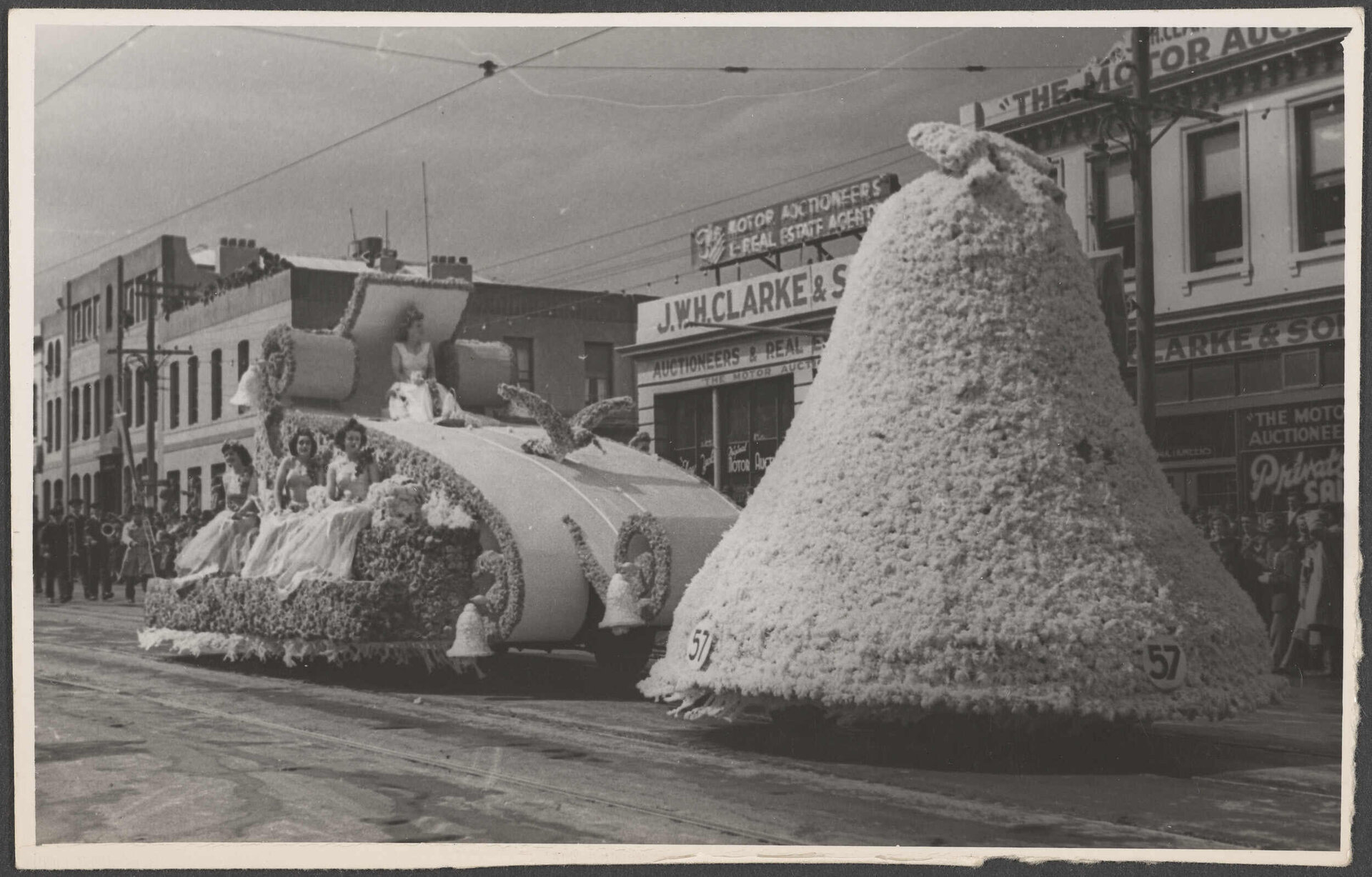 Festival float for Cadbury Fry Hudson in Princes Street, Dunedin