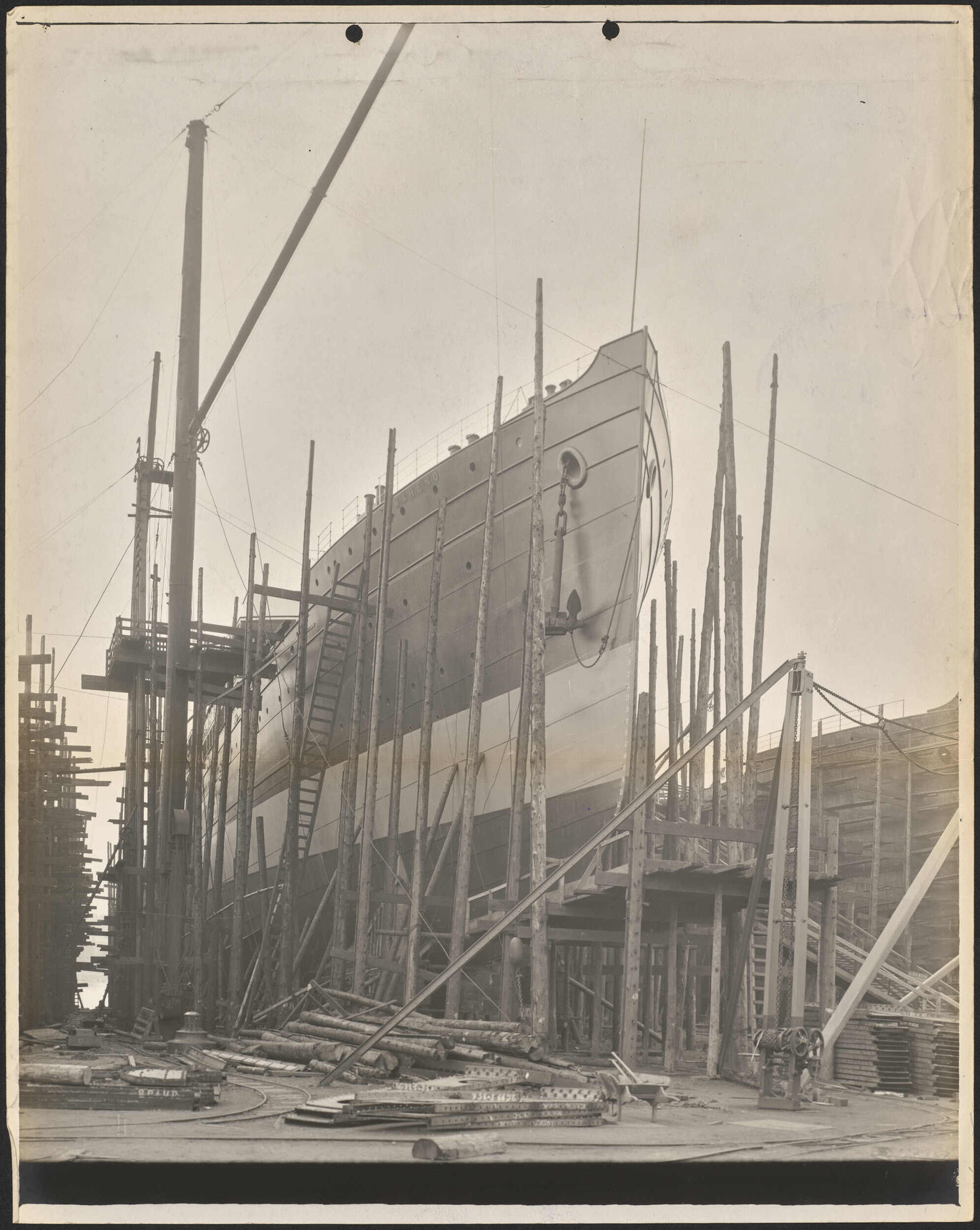 Maheno on the stocks