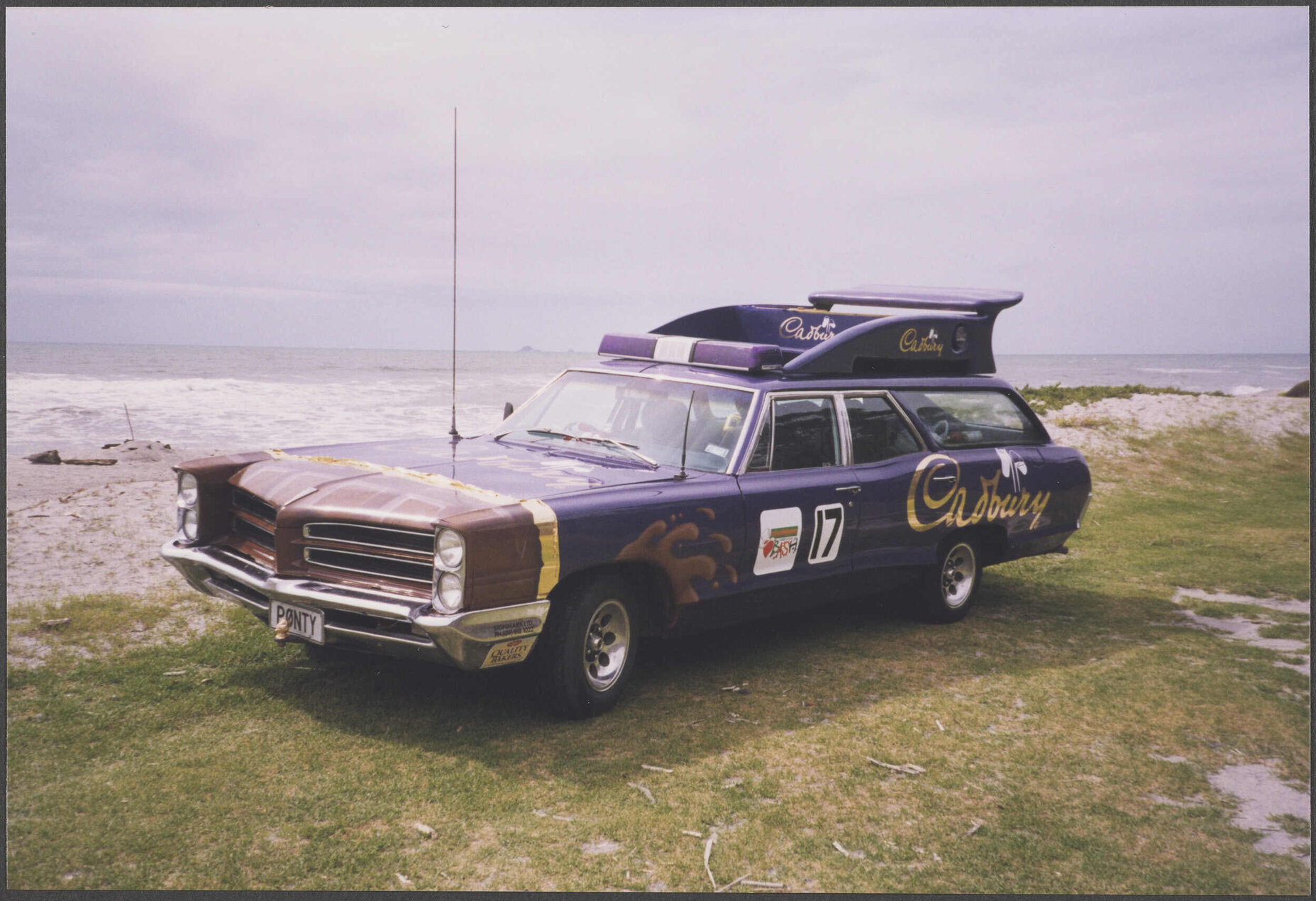 Cadbury team Pontiac car, Variety Bash road trip