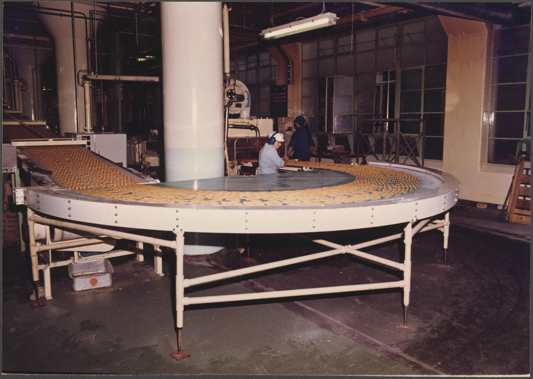 Finger Biscuits. Feed to enrober from overhead conveyor.