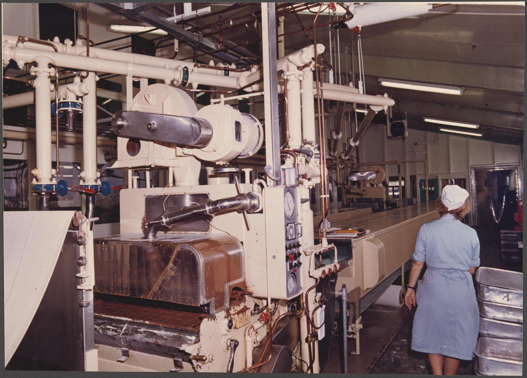 Marshmellow enrober. Assortments enrober in background.