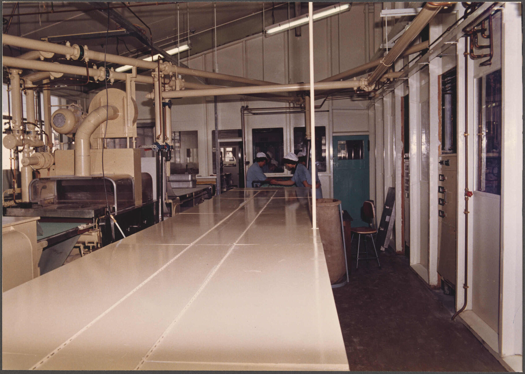 Bottom cooler tunnel for Assortments, marshmellow enrober in background