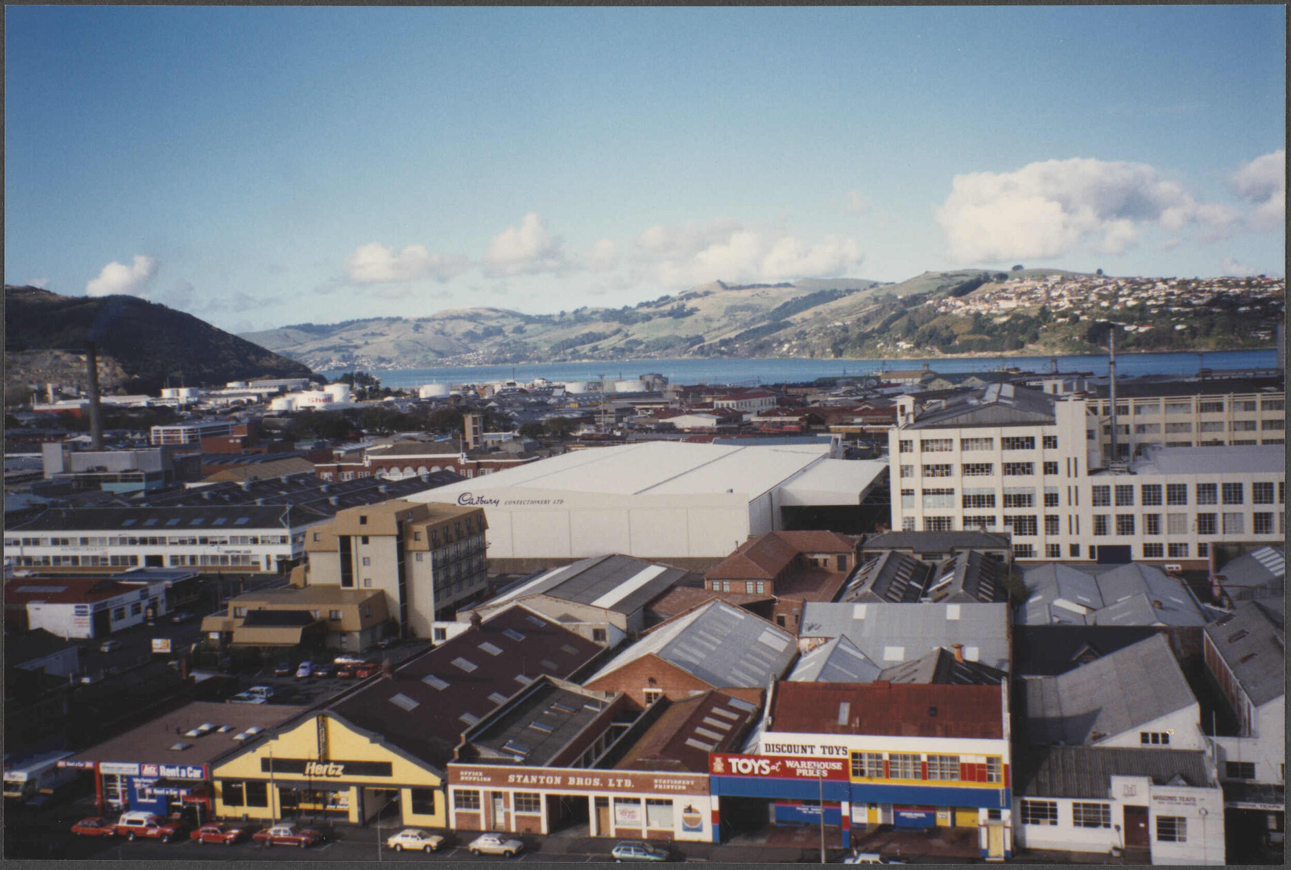 View over Cadbury factory and surrounding area