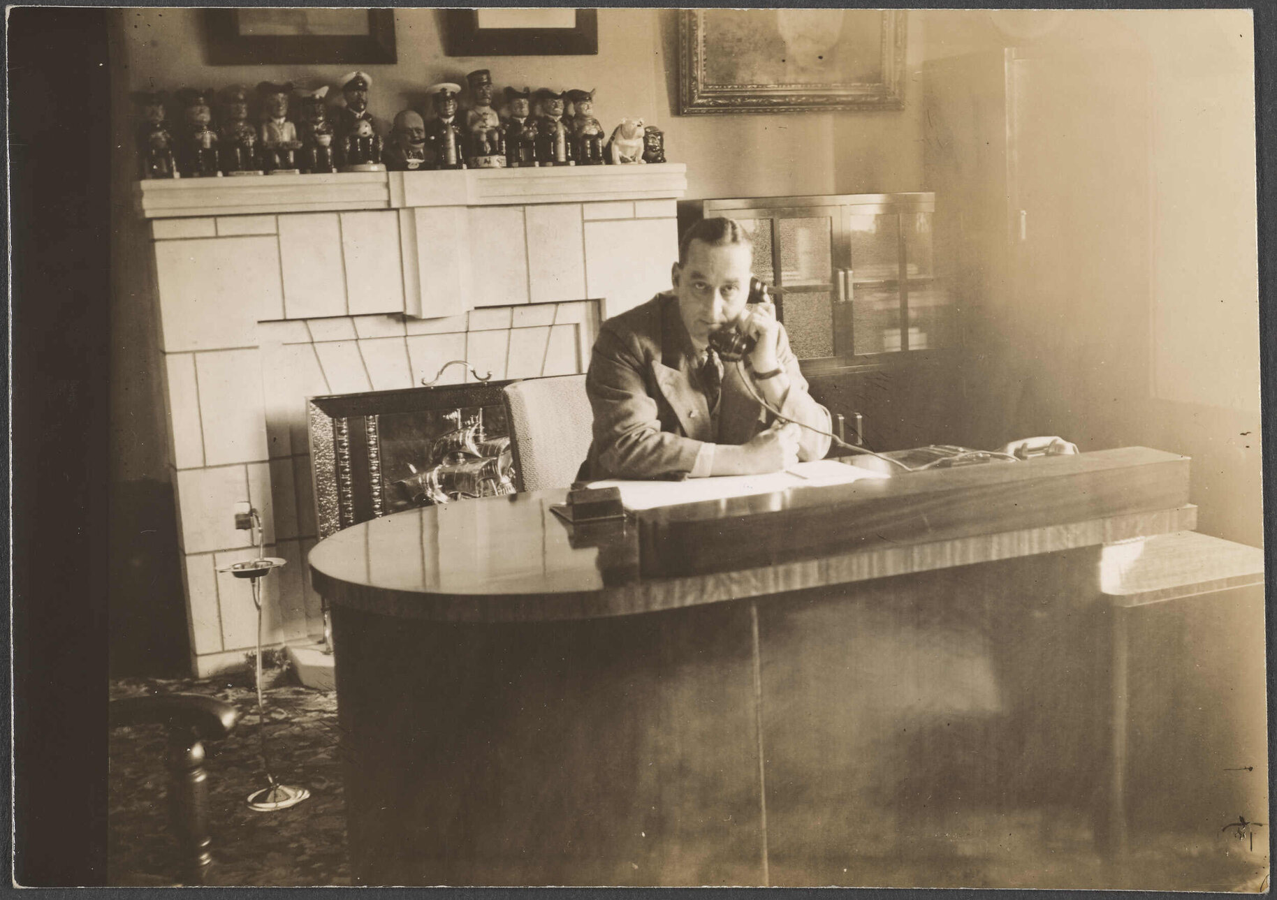 Carl Smith, Managing Director of Cadbury Fry Hudson, at his desk