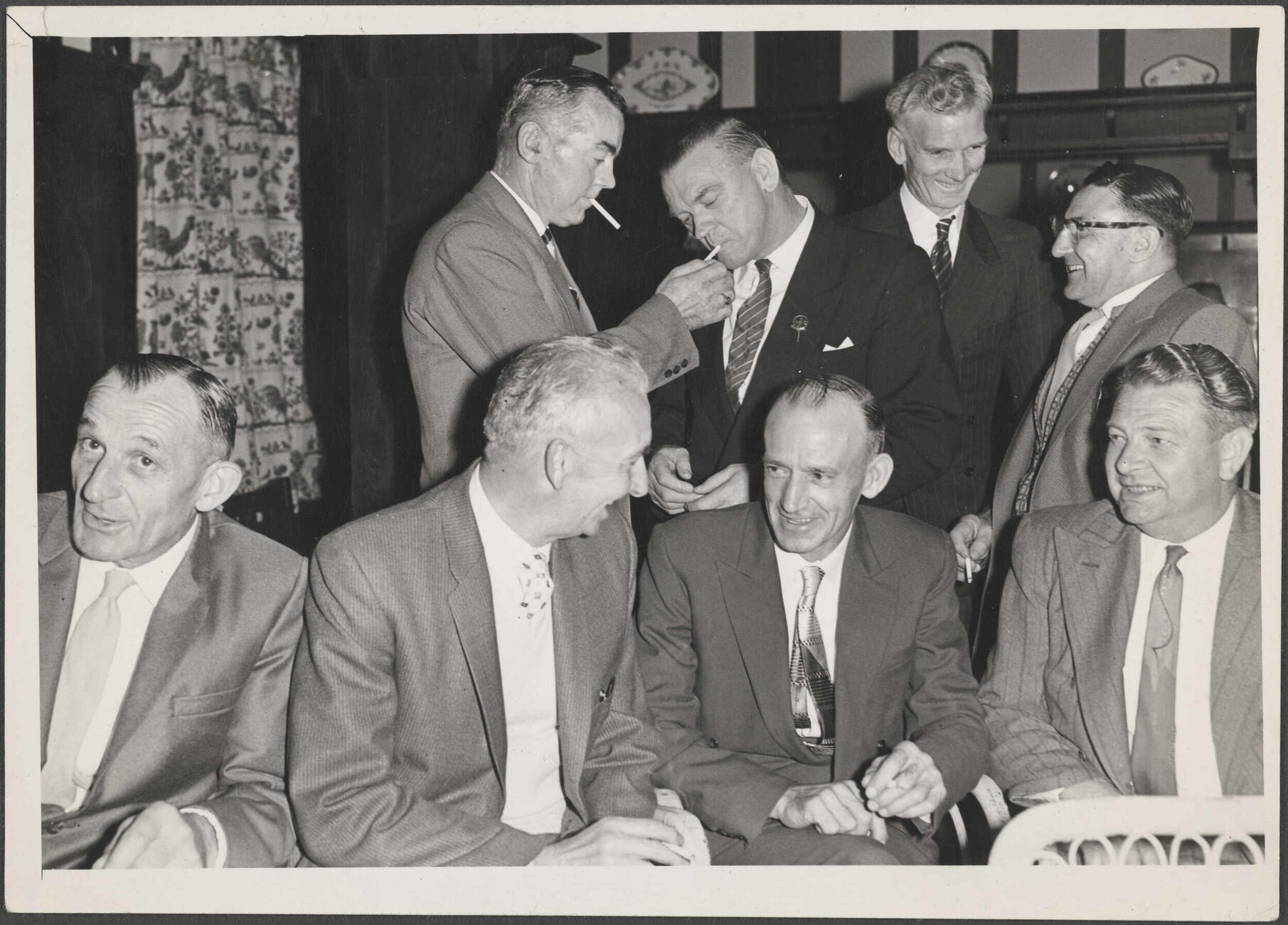 Group of men at Cadbury Fry Hudson social event