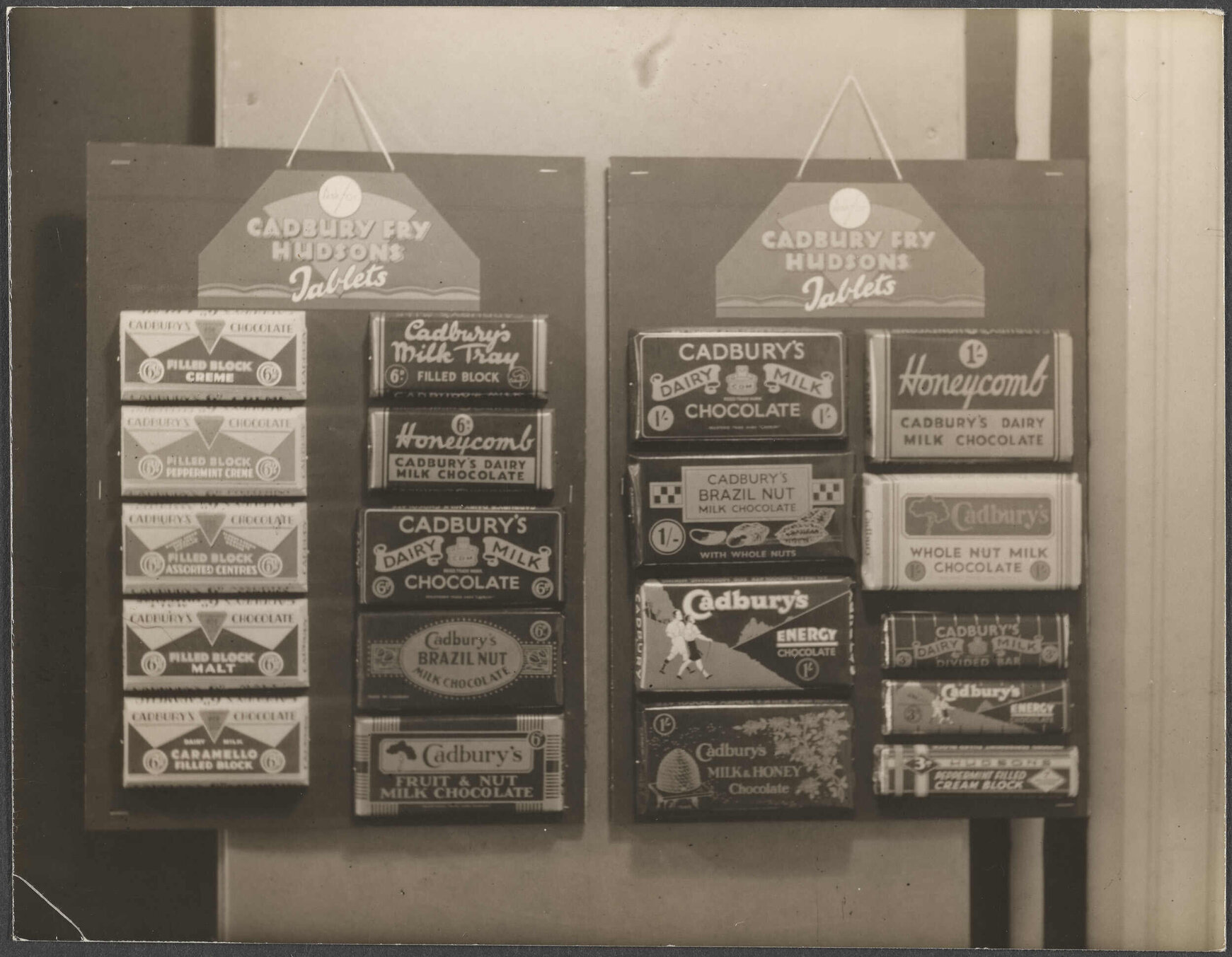 Point-of-sale displays for Cadbury Fry Hudsons Tablets