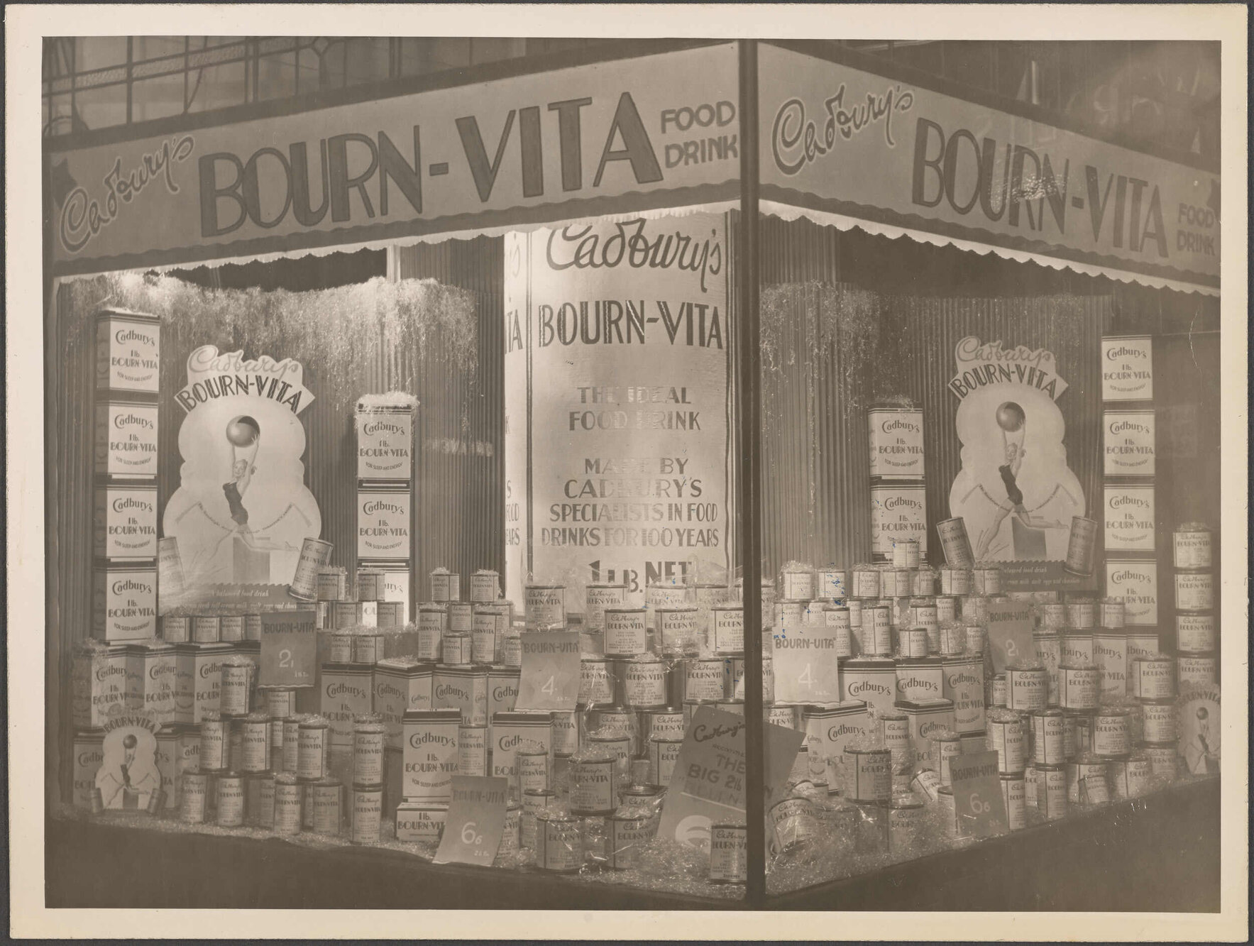 Cadbury's Bourn-Vita window display at Wardells, George Street