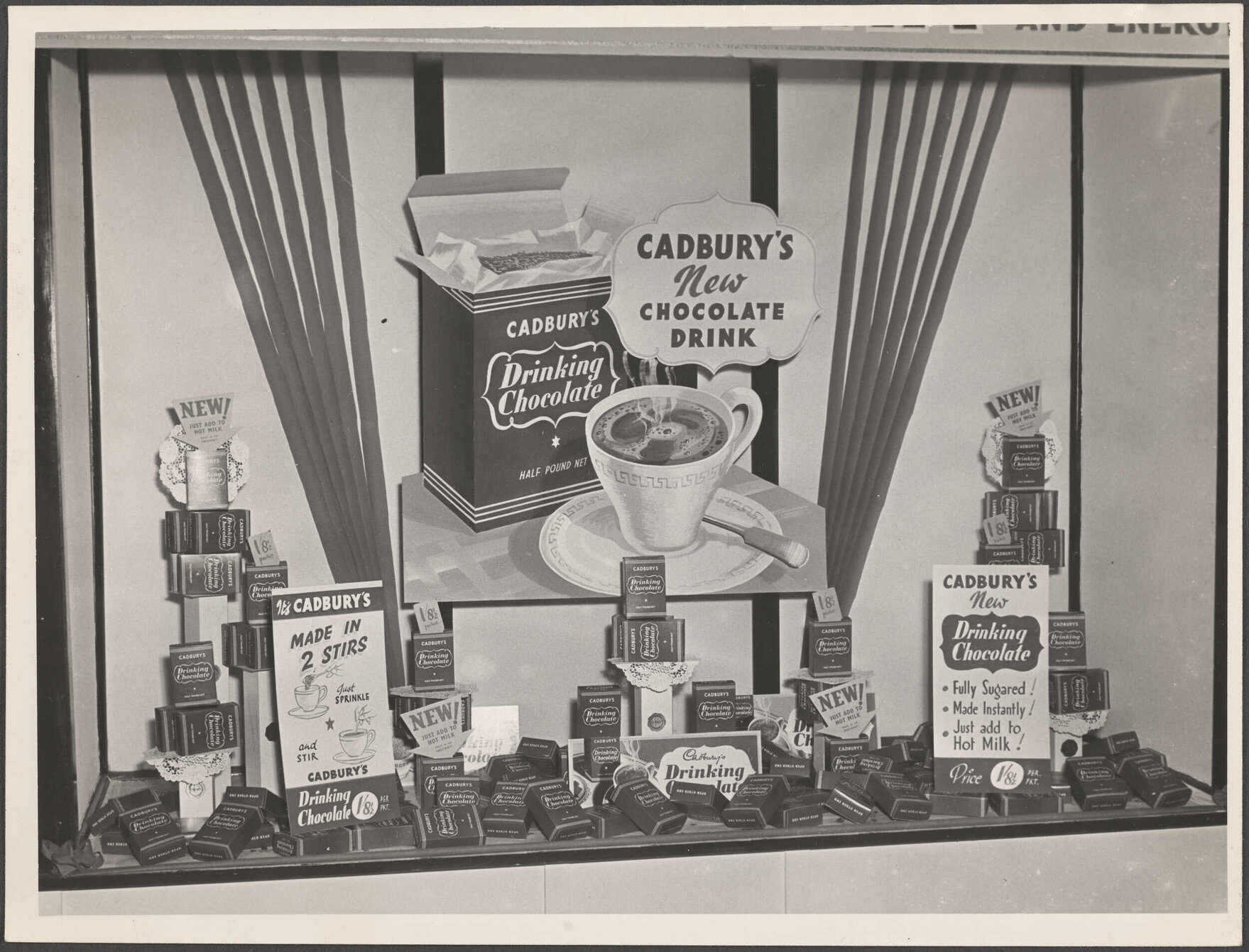 Cadbury Drinking Chocolate display