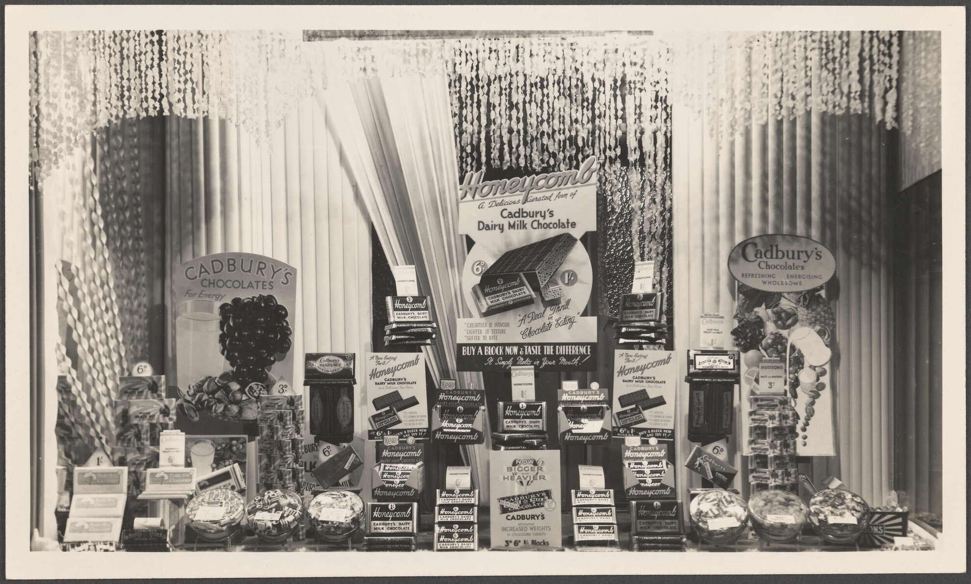 Display for Honeycomb and other Cadbury's chocolate at St Heliers