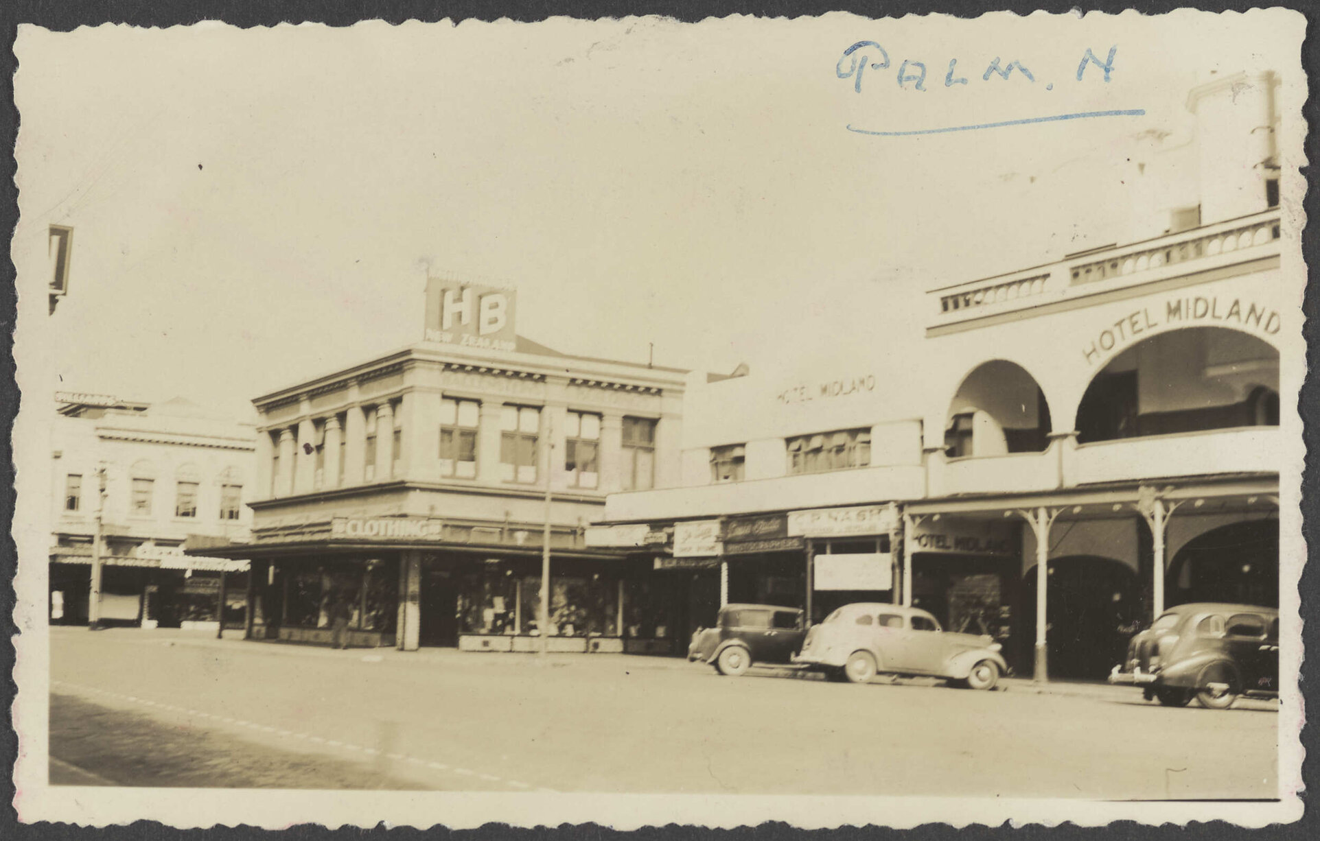 Coleman Place, Palmerston North, including Hallenstein Brothers branch premises