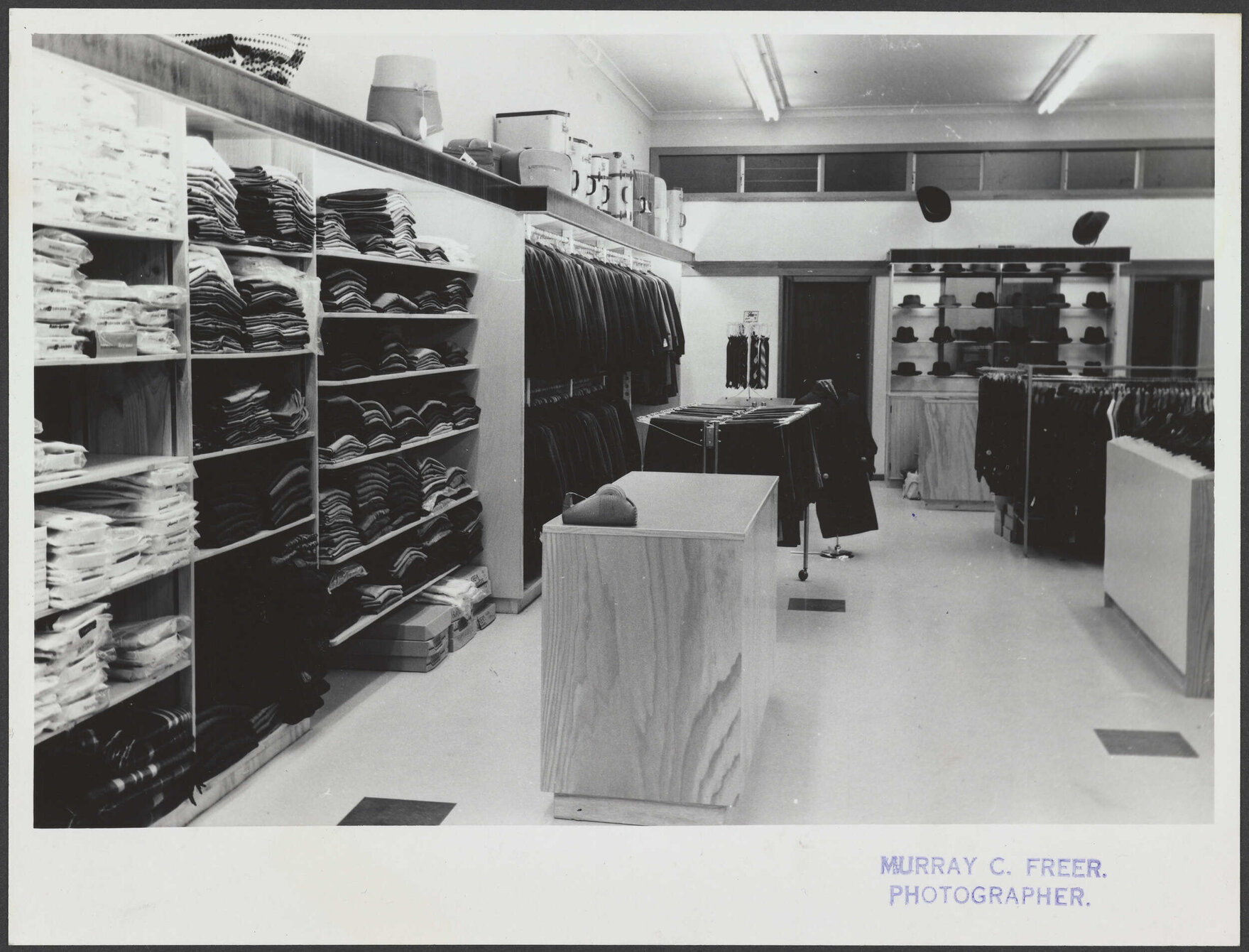Hallensteins store interior, Ōtāhuhu