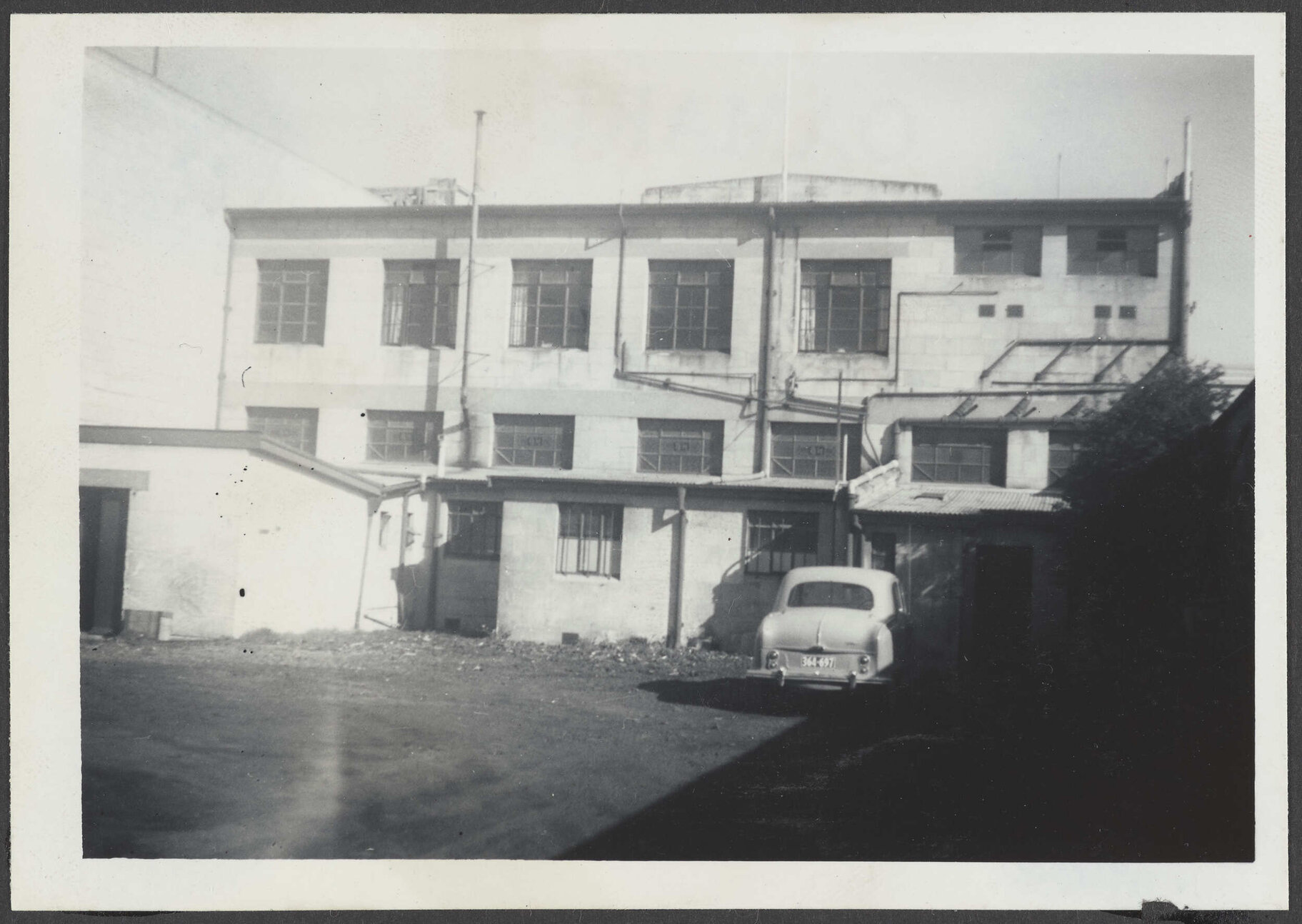 Rear view of Hallenstein Brothers branch premises, Oamaru