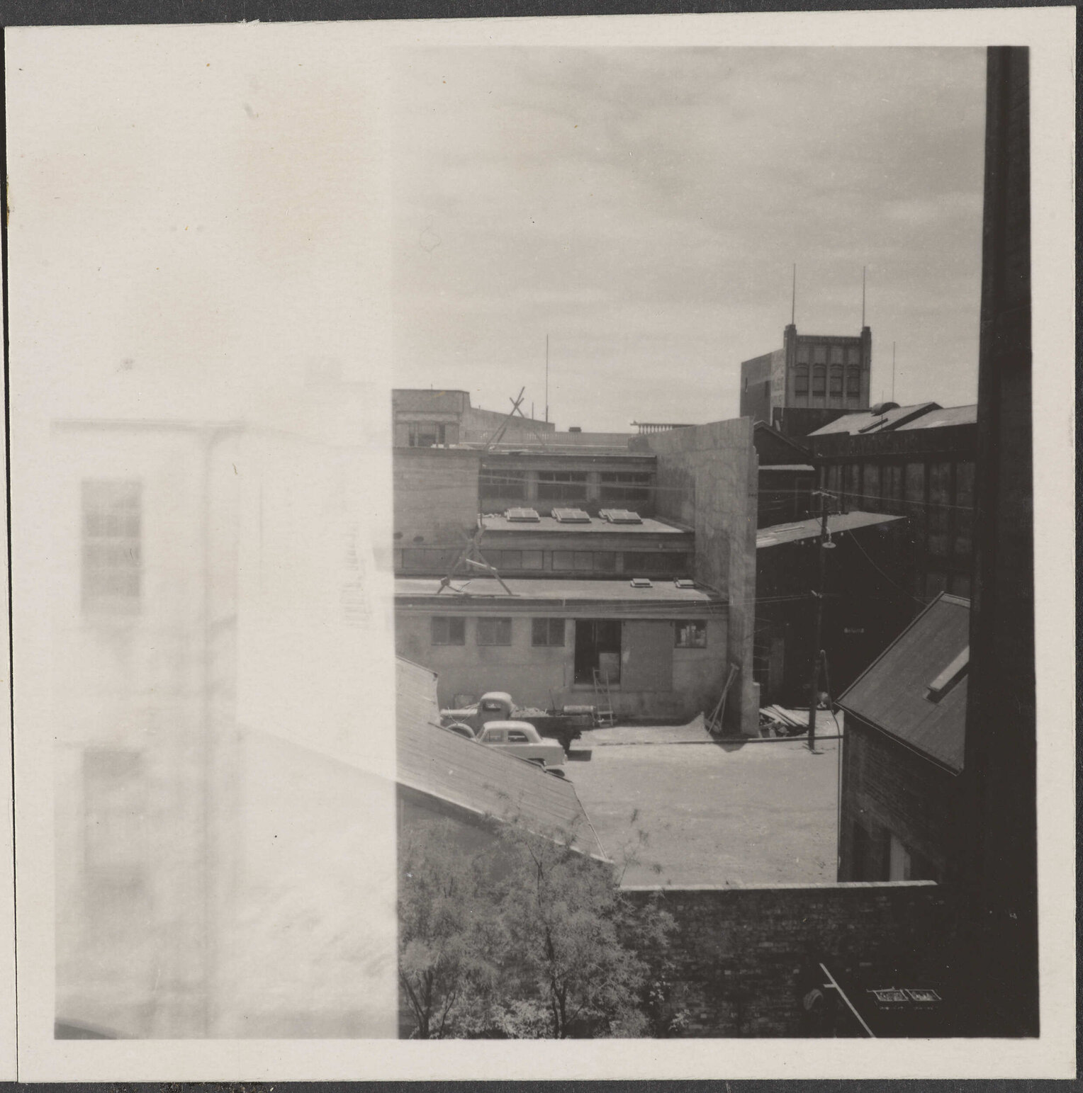 Rear of Hallensteins branch premises, New Plymouth