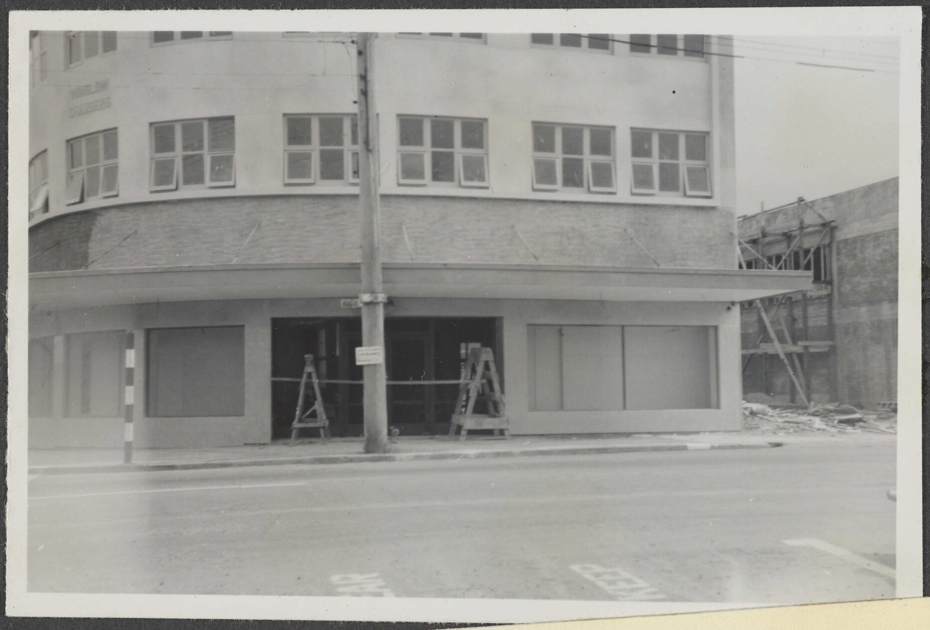 Hallensteins branch premises under construction, Lower Hutt