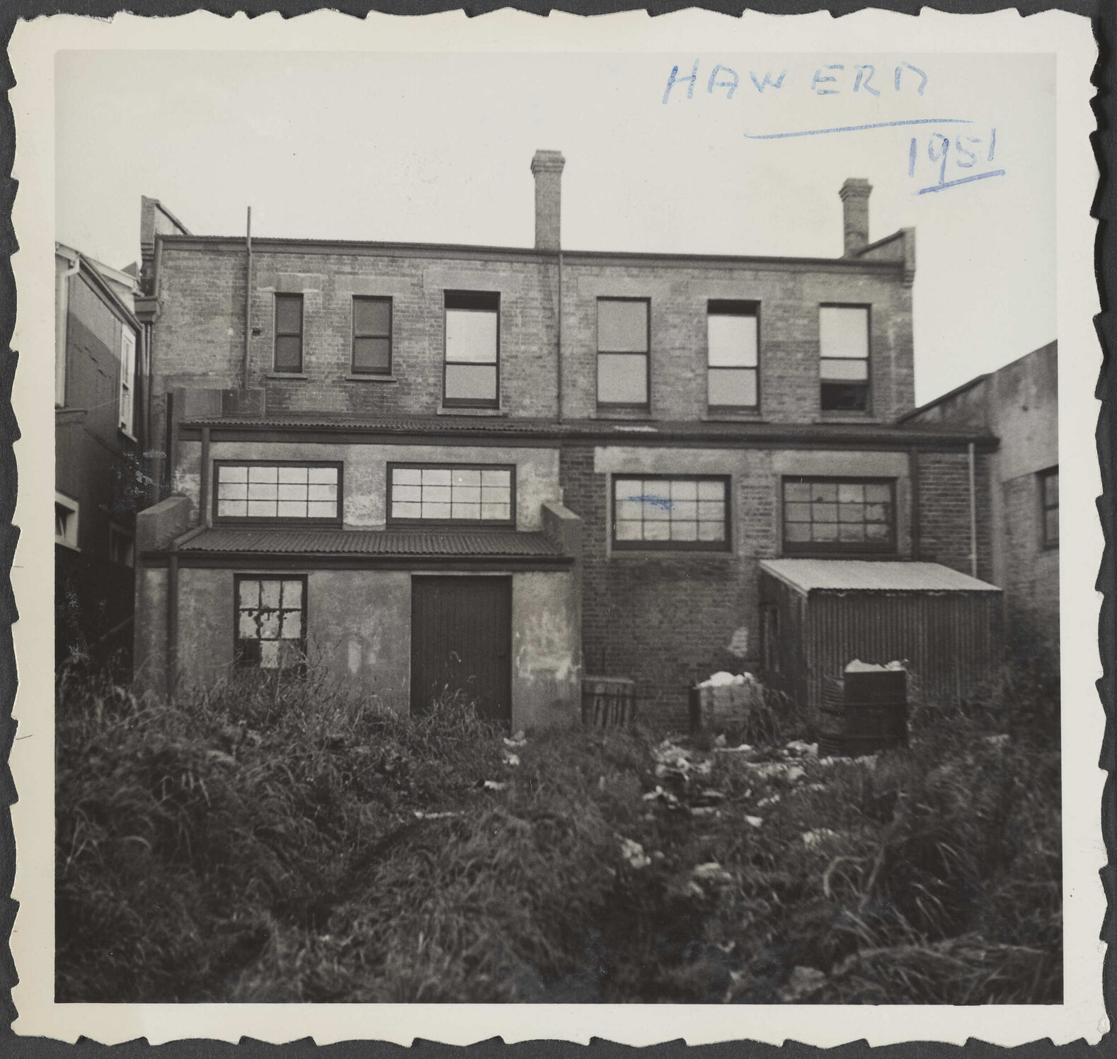 Rear of Hallensteins branch premises, Hāwera 