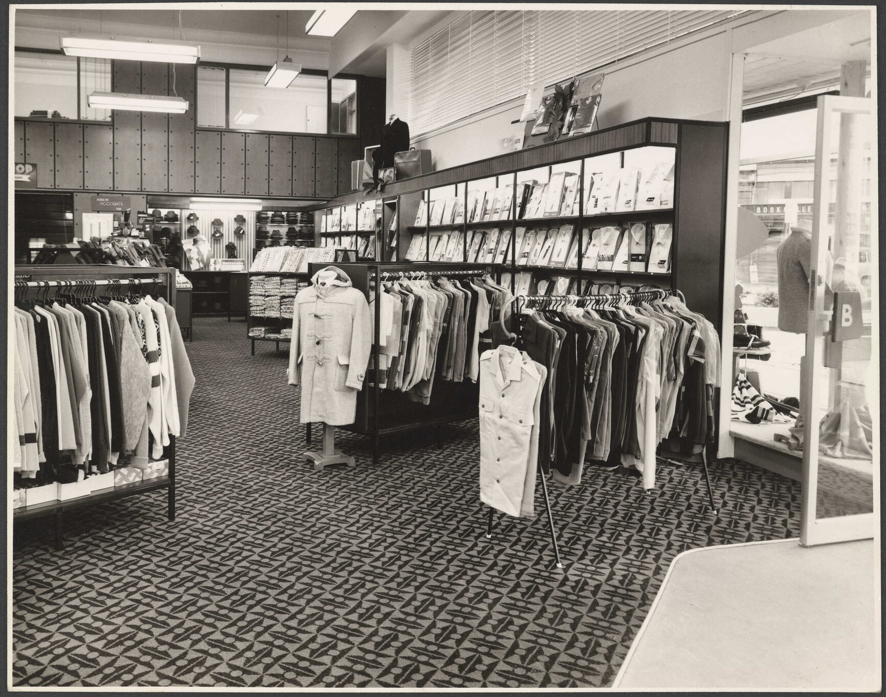 Hallensteins store interior, Christchurch