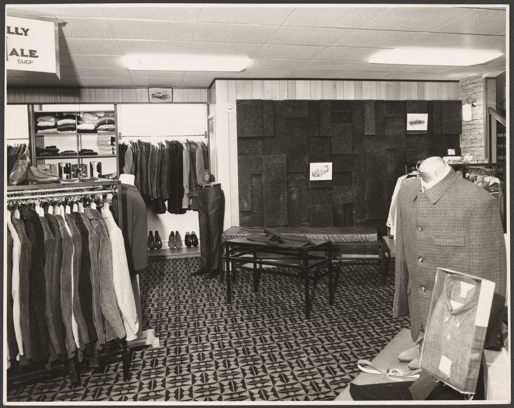 Hallensteins store interior, Christchurch