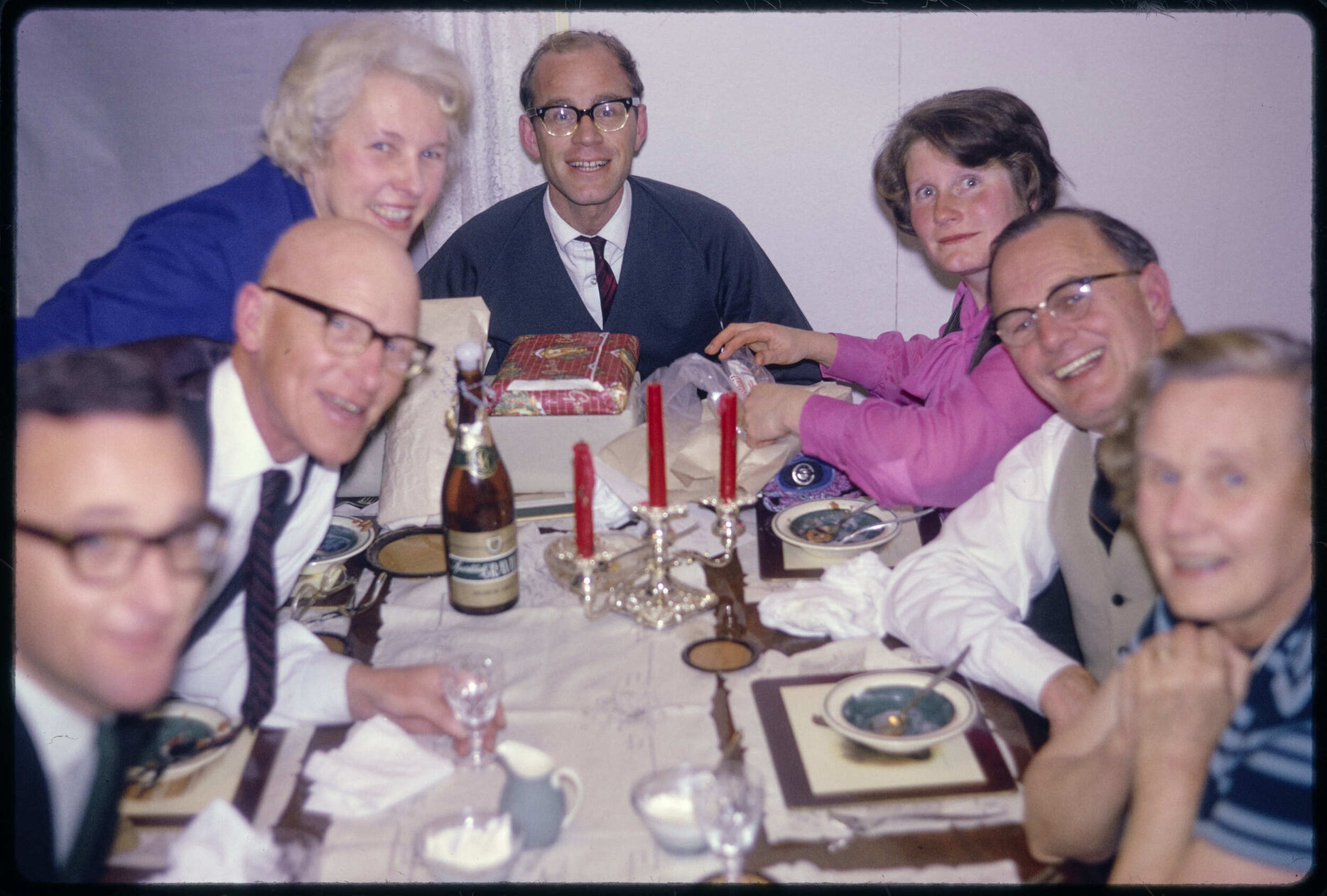 Family group at Murray Hanan's birthday celebration