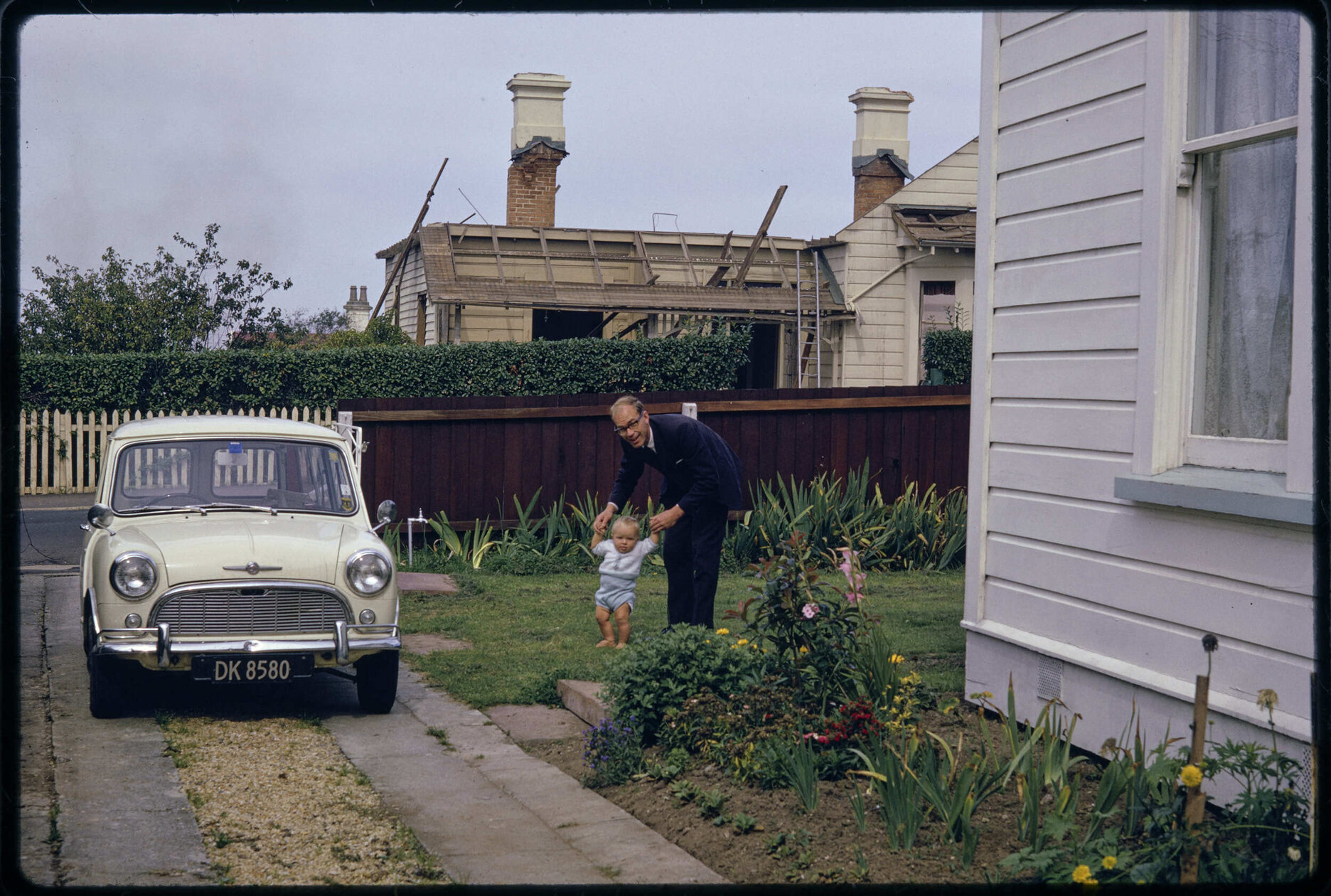 Murray Hanan with his son David at the family home on Highgate