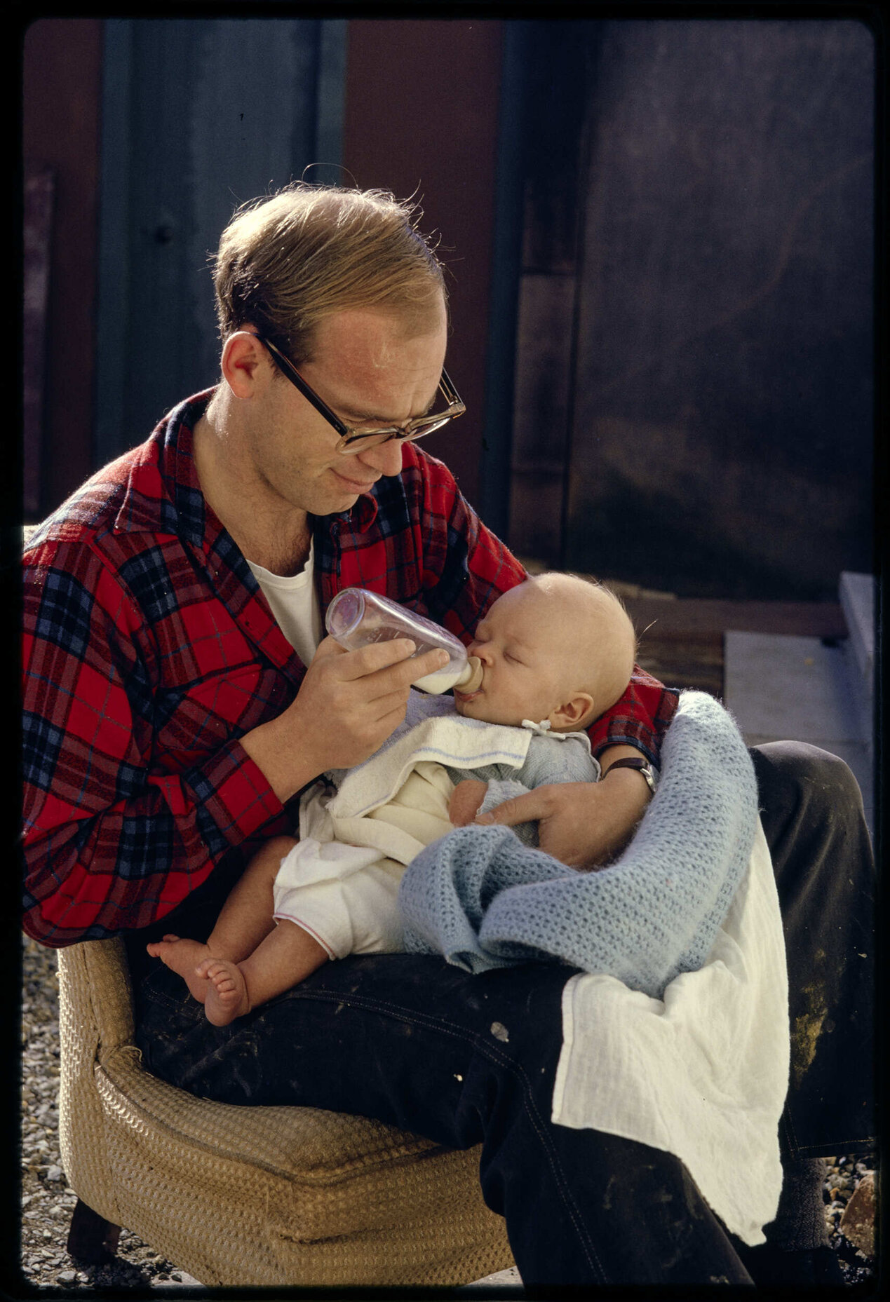 Murray Hanan with his son David