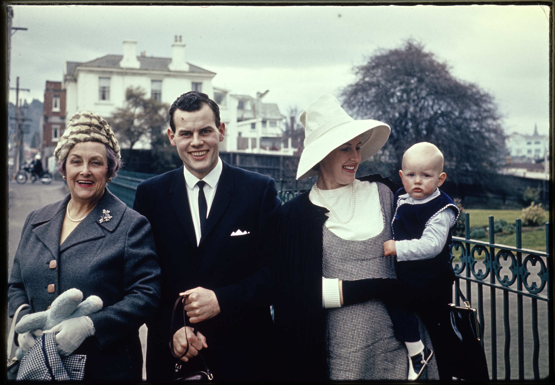 Group attending David Hanan's christening