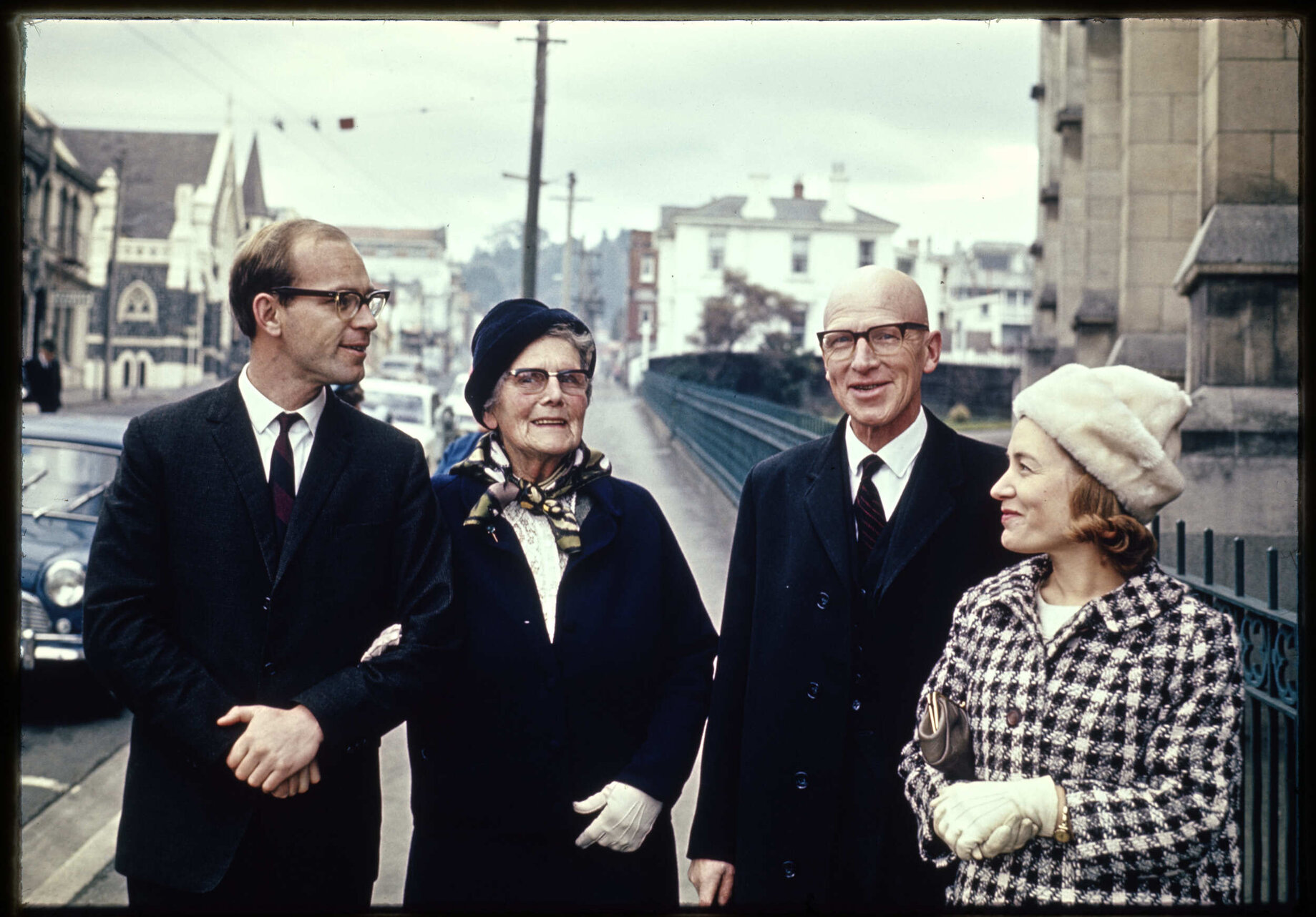 Group attending David Hanan's christening