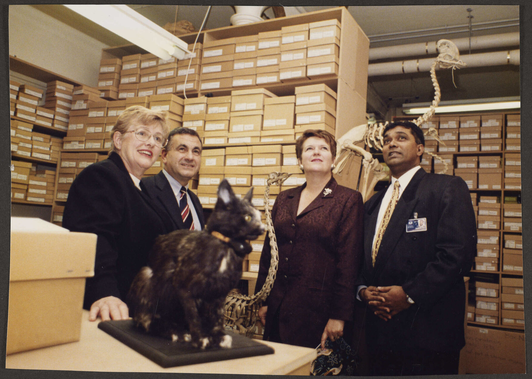 Elizabeth Hanan, Julian Farry, Jenny Shipley, and Shimrath Paul at Otago Museum