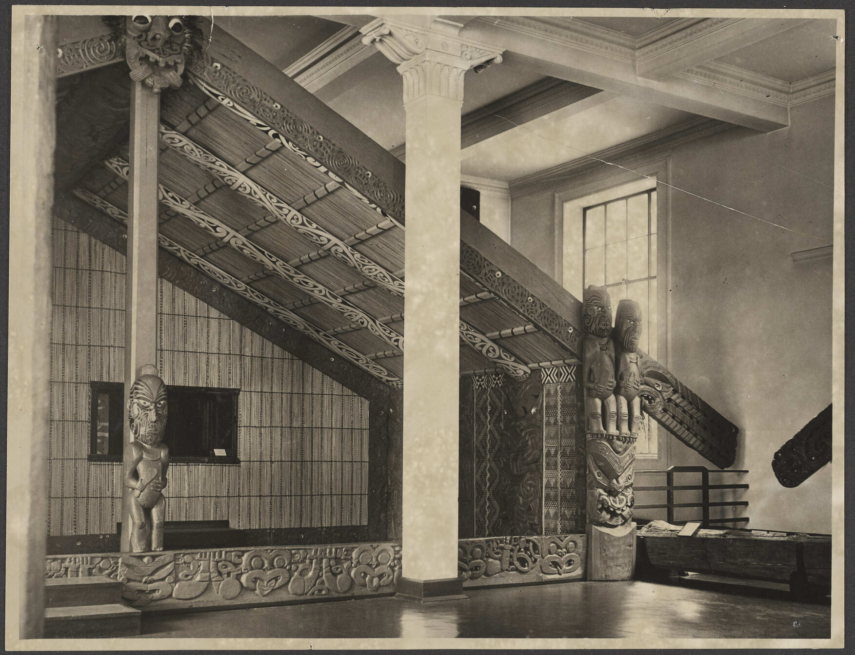 Maori meeting house, Mataatua, at the Otago Museum
