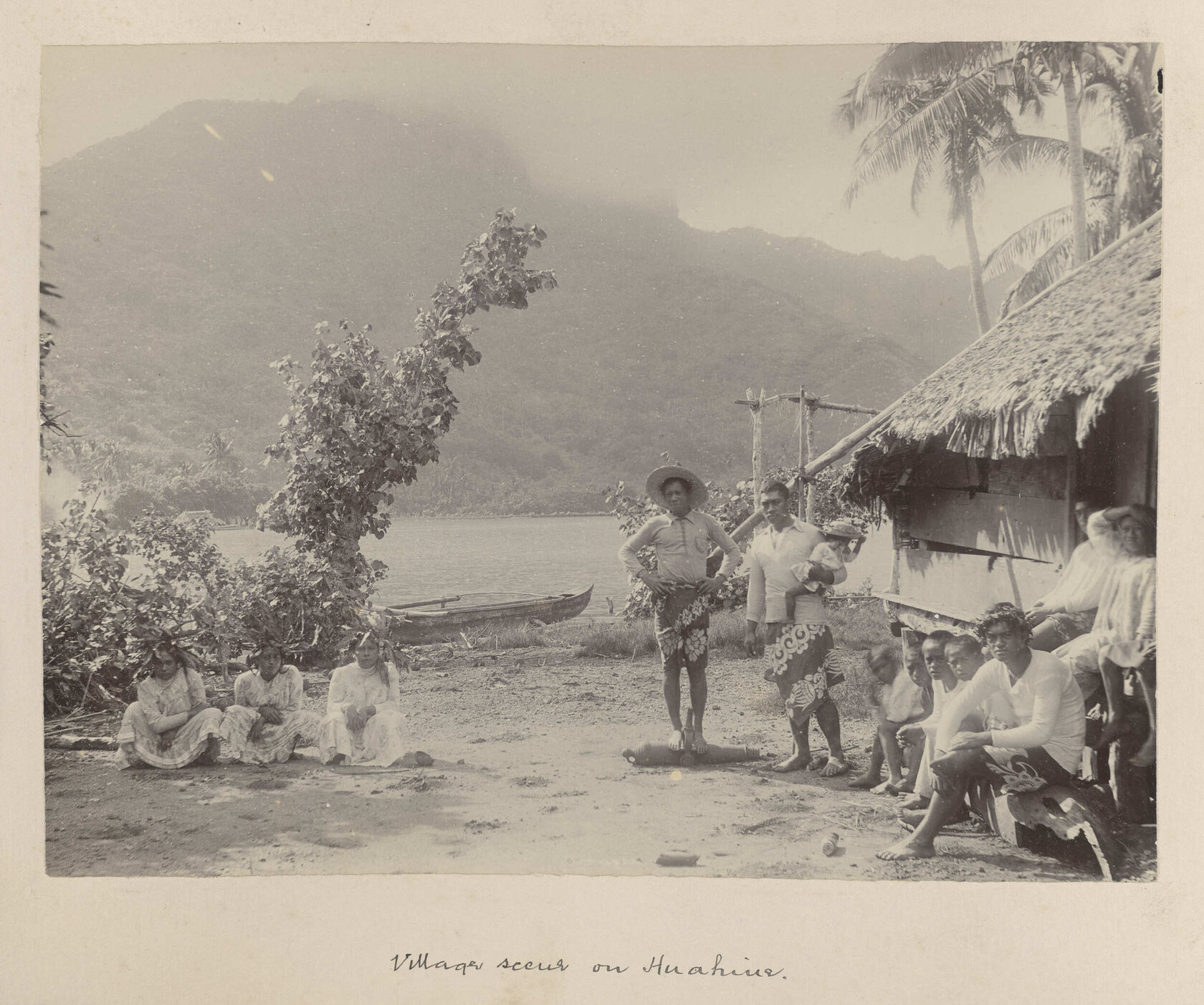 Village scene on Huahine