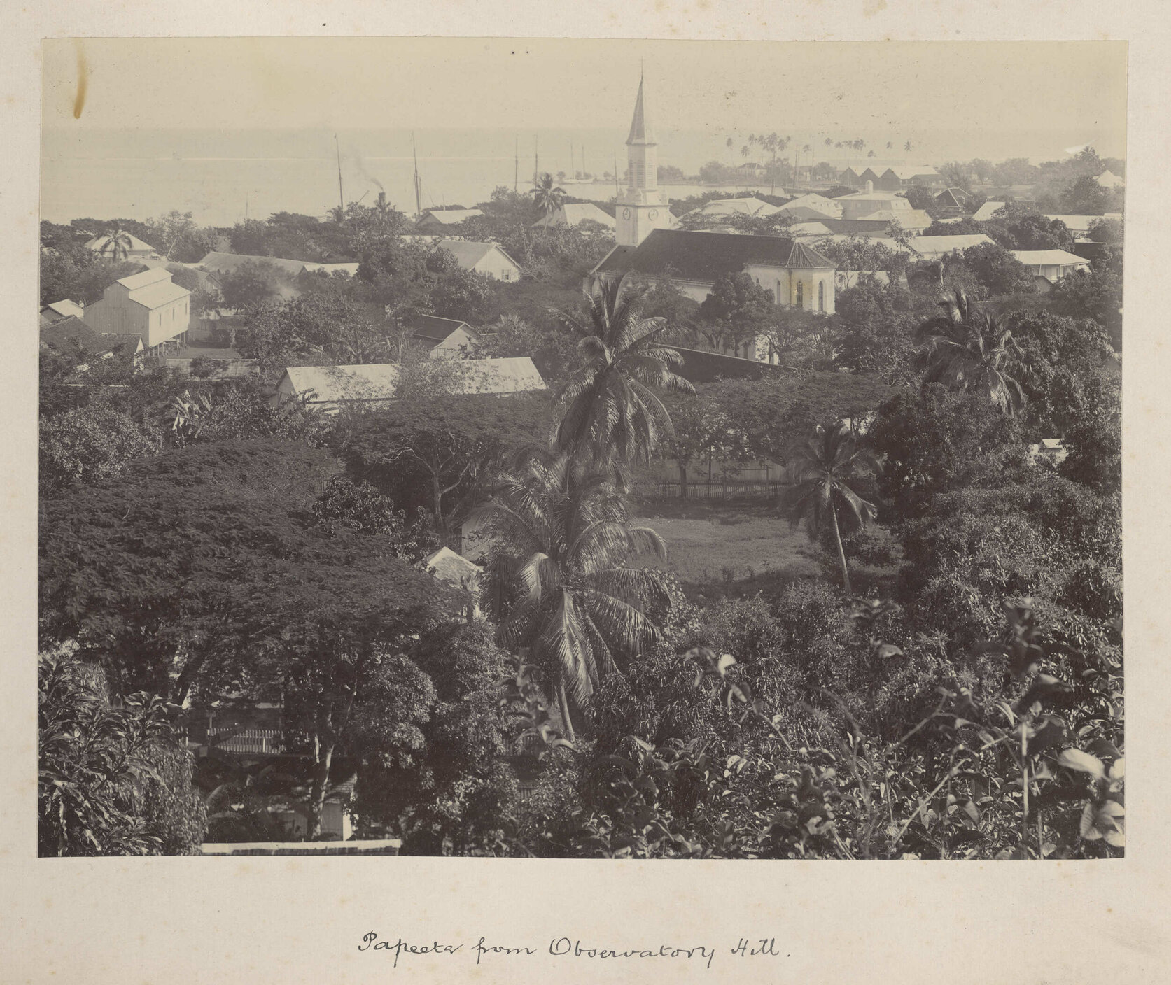 Papeete from Observatory Hill