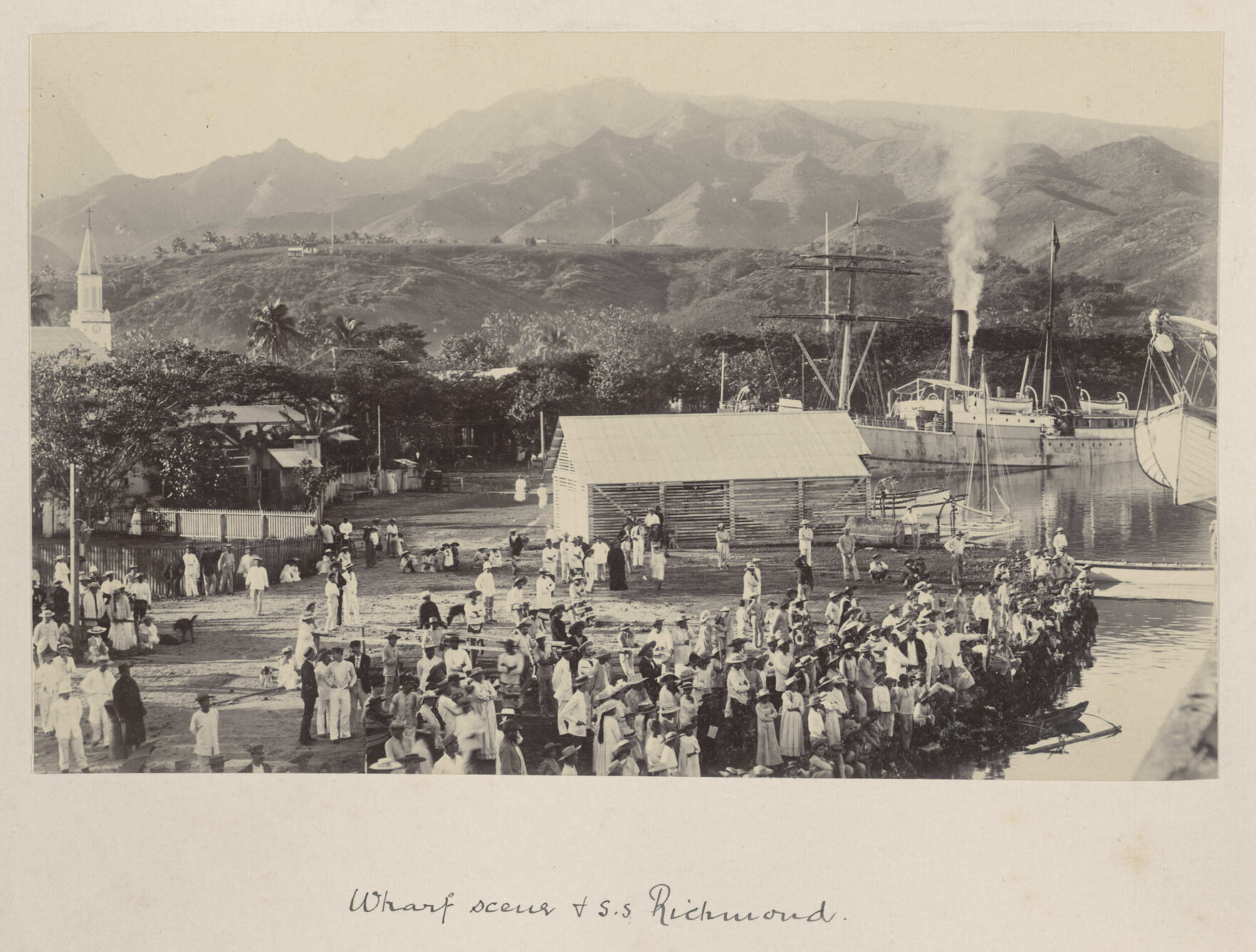 Wharf scene and S.S. Richmond