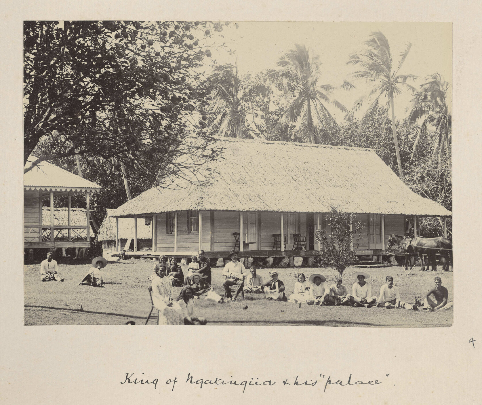 King of Ngatangiia and his "palace"