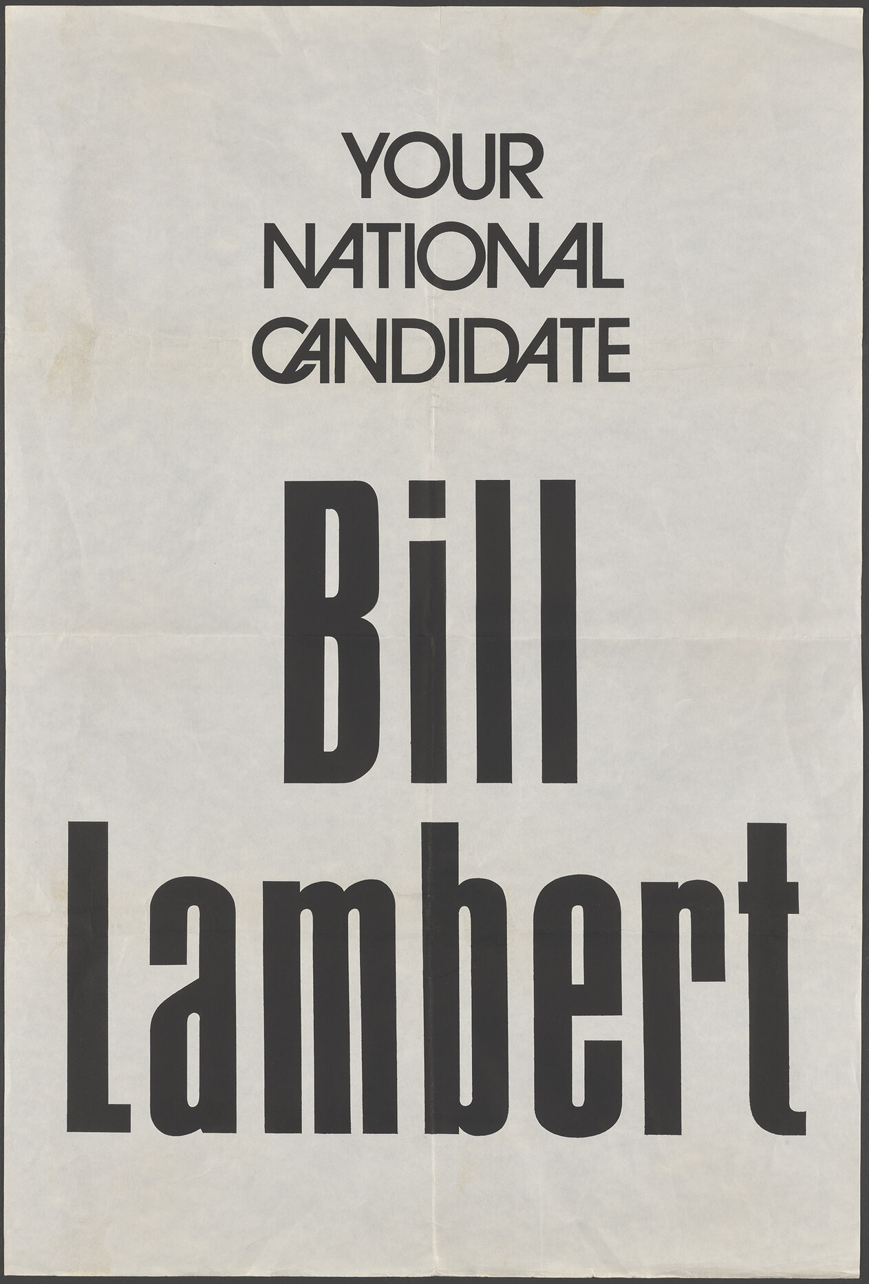 "Your National Candidate Bill Rambert"
