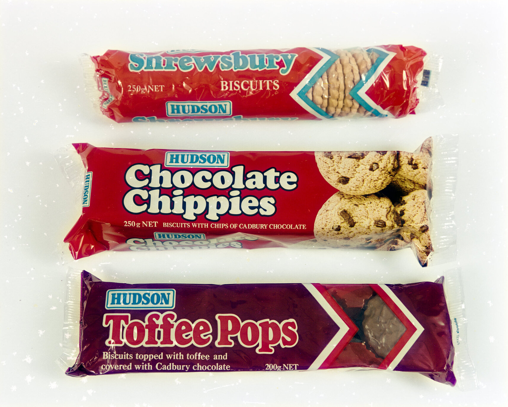 Hudson Shrewsbury, Chocolate Chippies, and Toffee Pops
