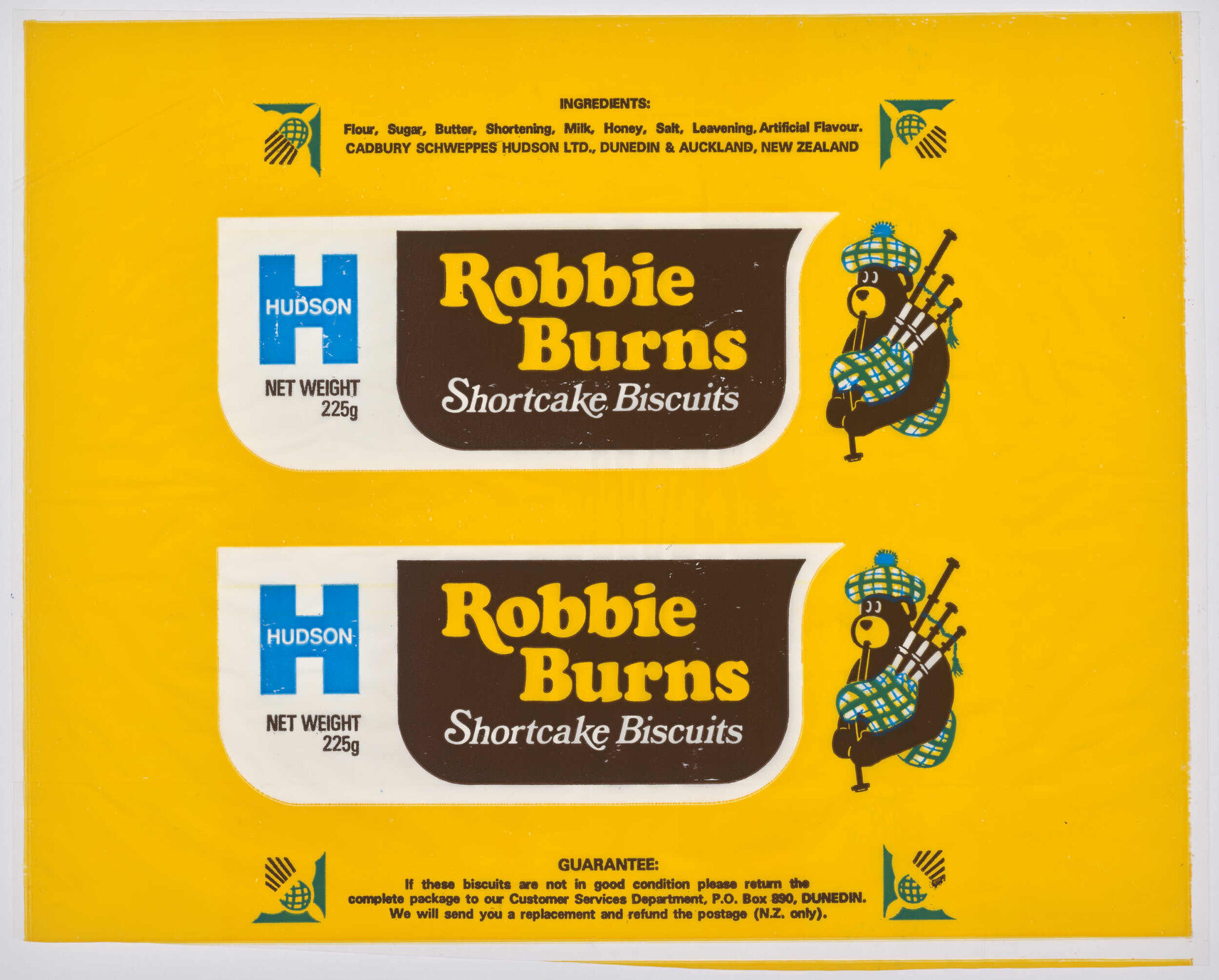 Hudson Robbie Burns Shortcake Biscuits [wrapper]